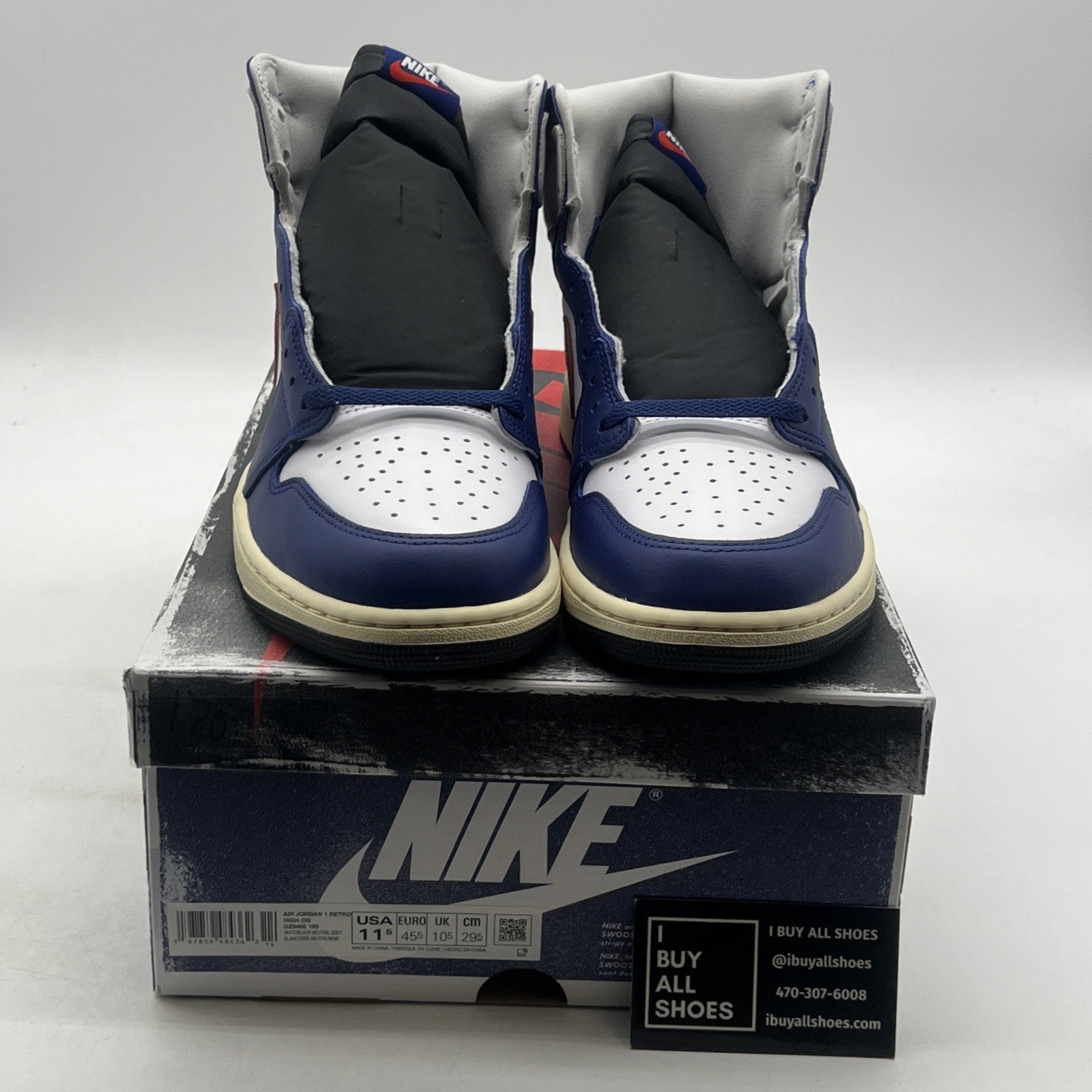Size 11.5 - Air Jordan 1 Retro OG High Rare Air - Deep Royal Blue (DZ5485-100)