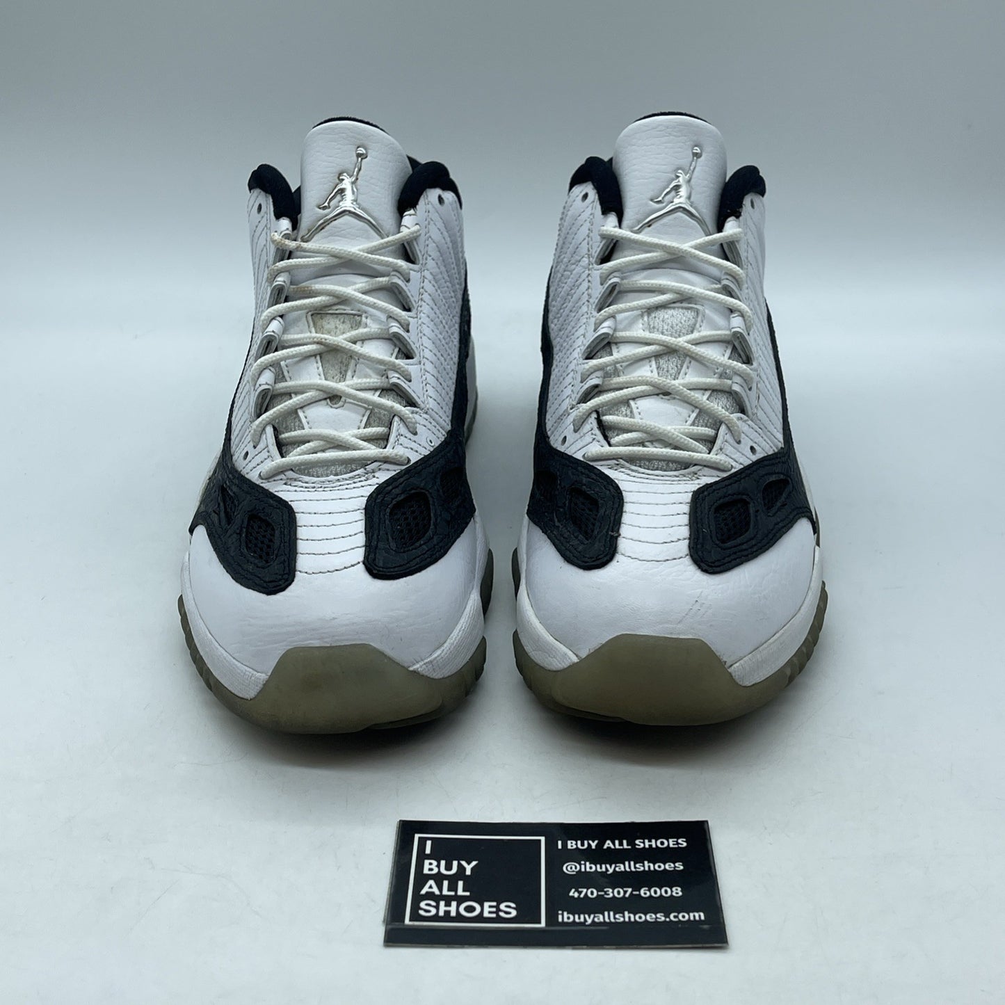 Size 9 - Air Jordan 11 Retro IE Low White Black Suede Leather (306008-100)
