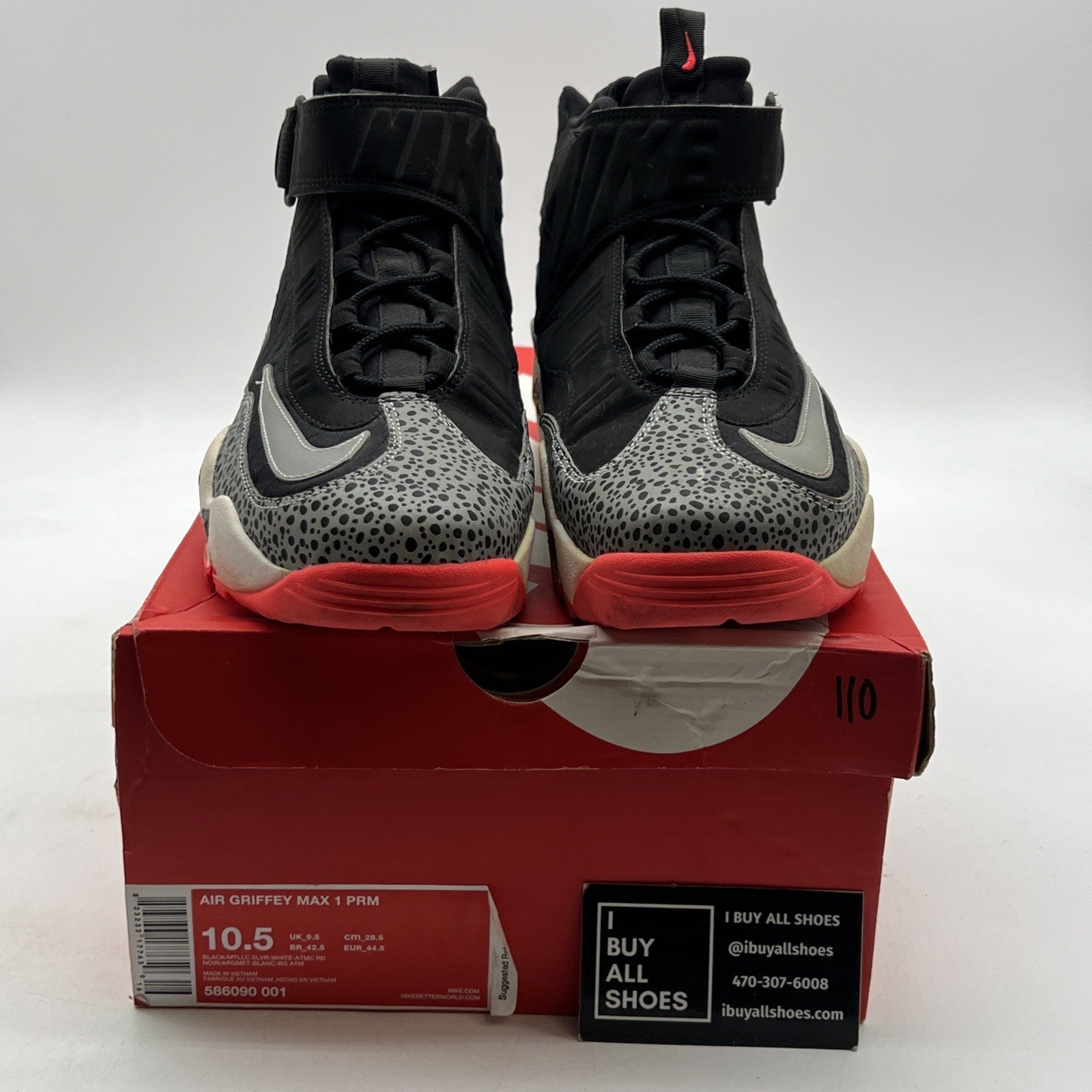Size 10.5 - Nike Air Griffey Max 1 Prm Safari (586090-001)
