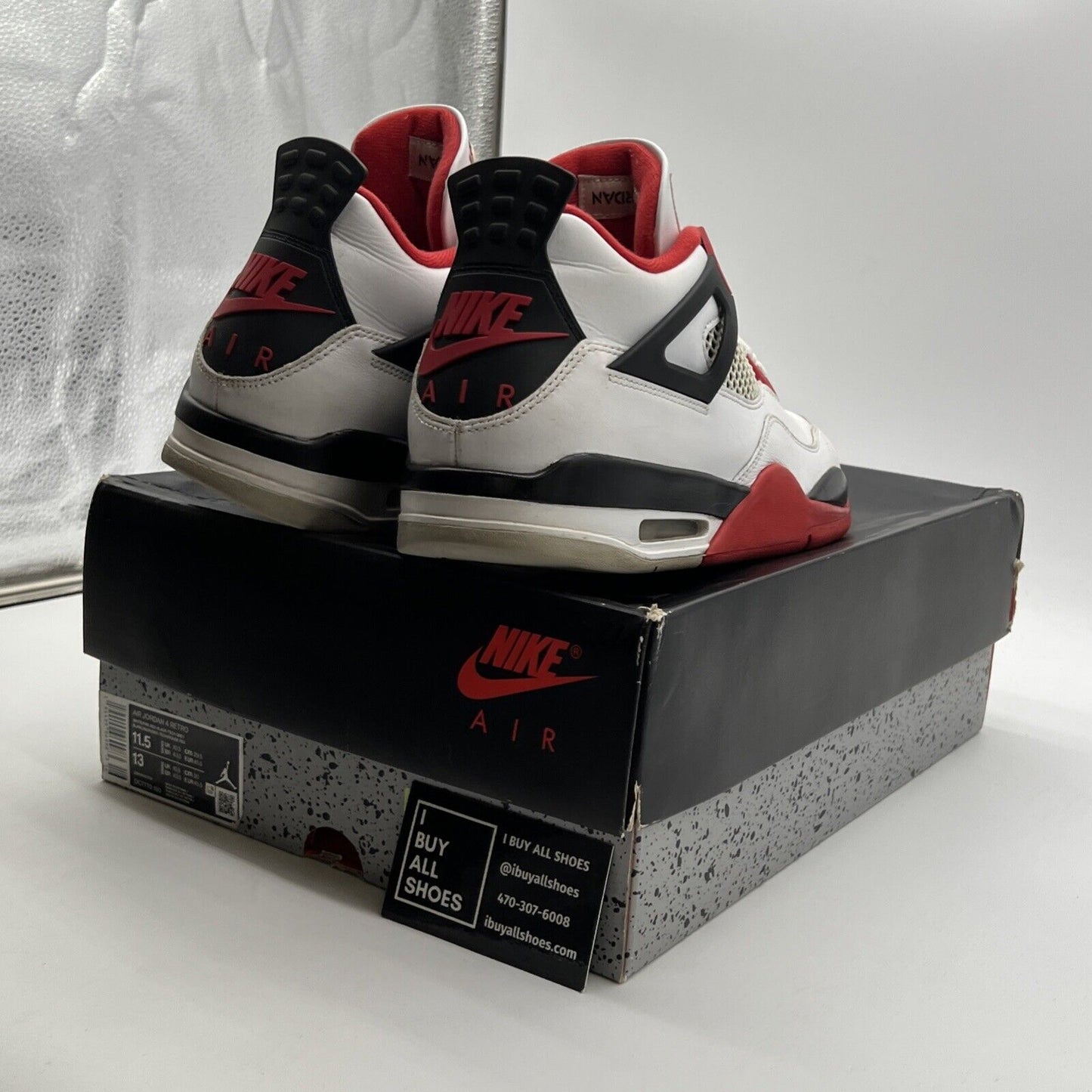 Size 11.5 - Air Jordan 4 Retro OG Mid Fire Red (DC7770-160)