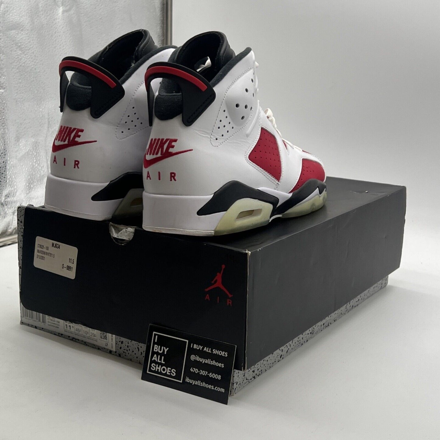 Size 11.5 - Air Jordan 6 Retro OG Mid Carmine (CT8529-106)