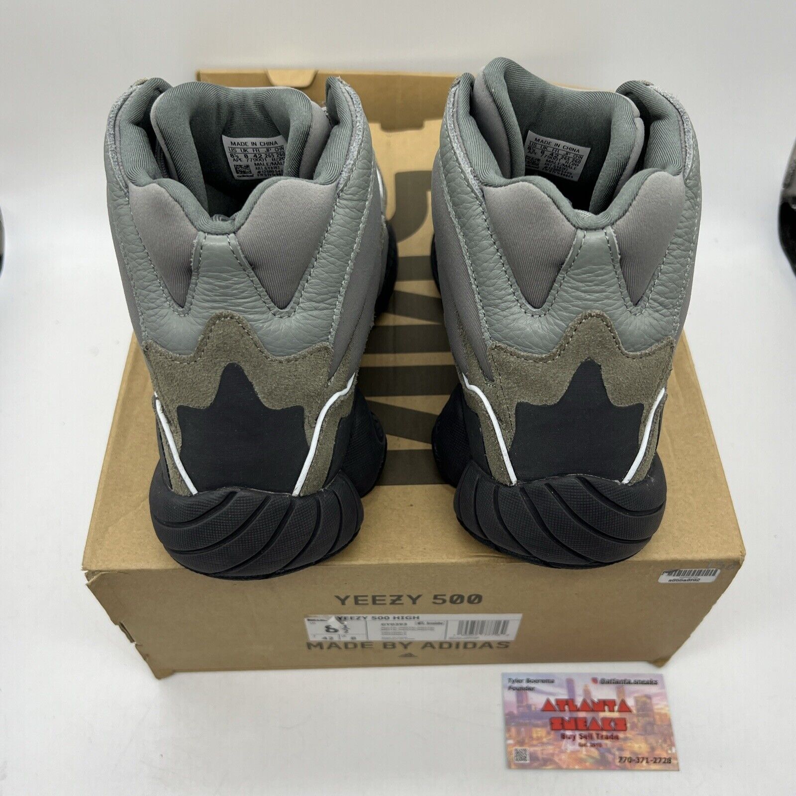 Size 8.5 - adidas Yeezy 500 High Mist Grey (GY0393)