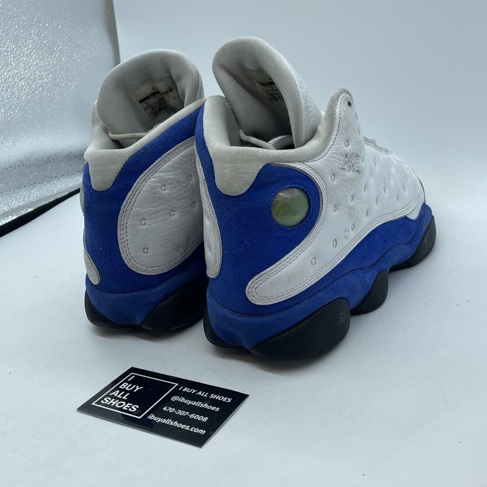 Size 9 - Air Jordan 13 Retro Hyper Royal White Black Blue Suede (414571-117)