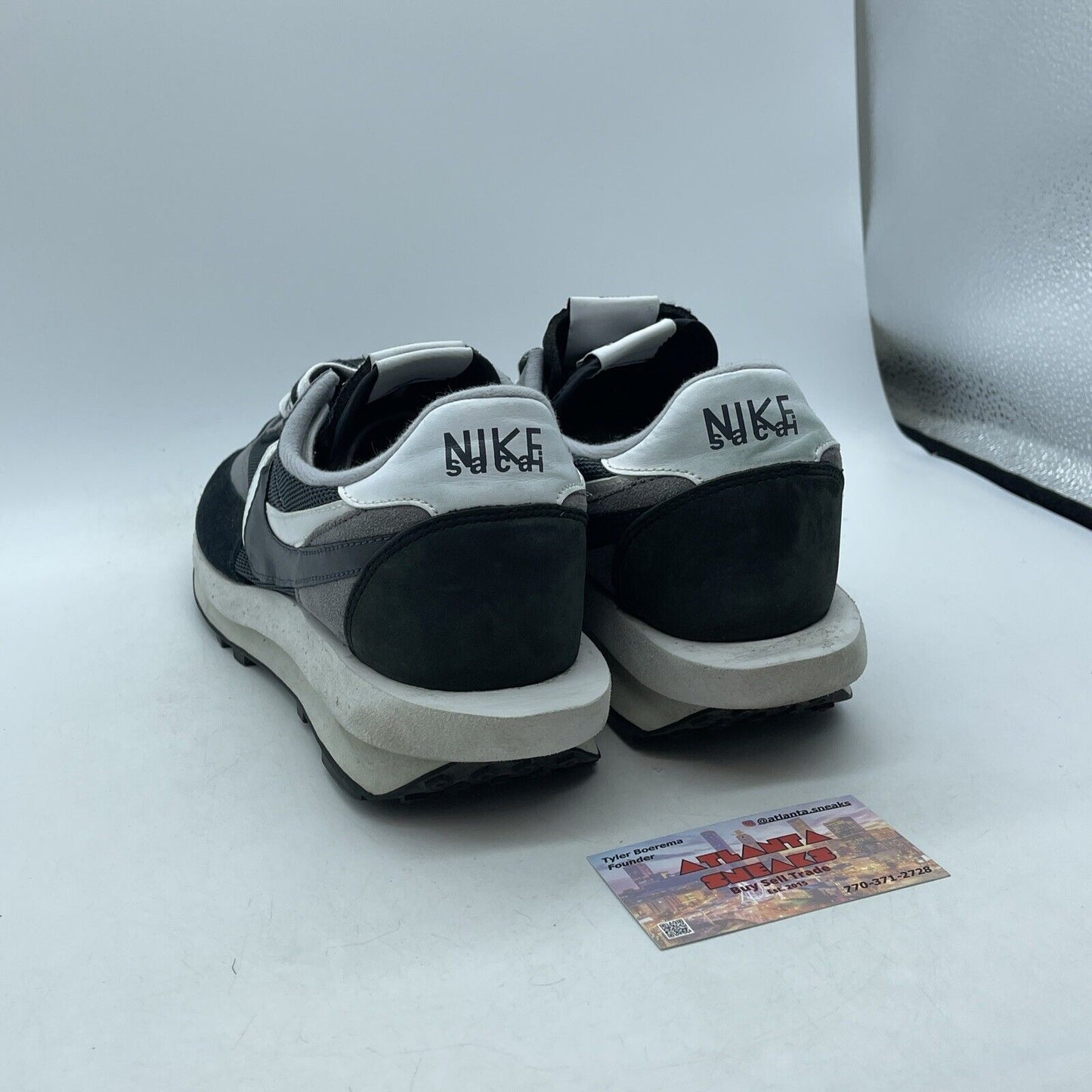 Size 11.5 - Nike sacai x LDWaffle Black Grey White Suede Leather (BV0073-001)