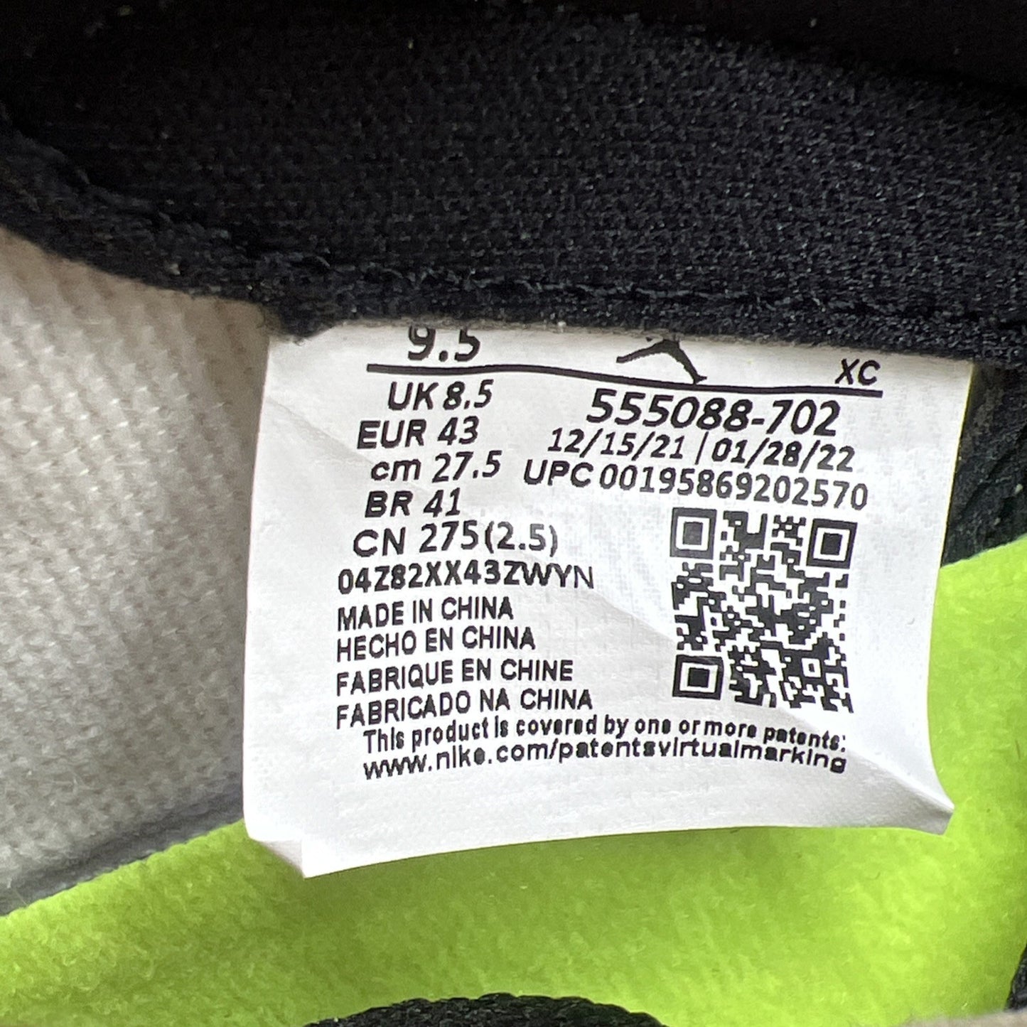 Size 9.5 - Air Jordan 1 Retro High OG Visionaire (555088-702)