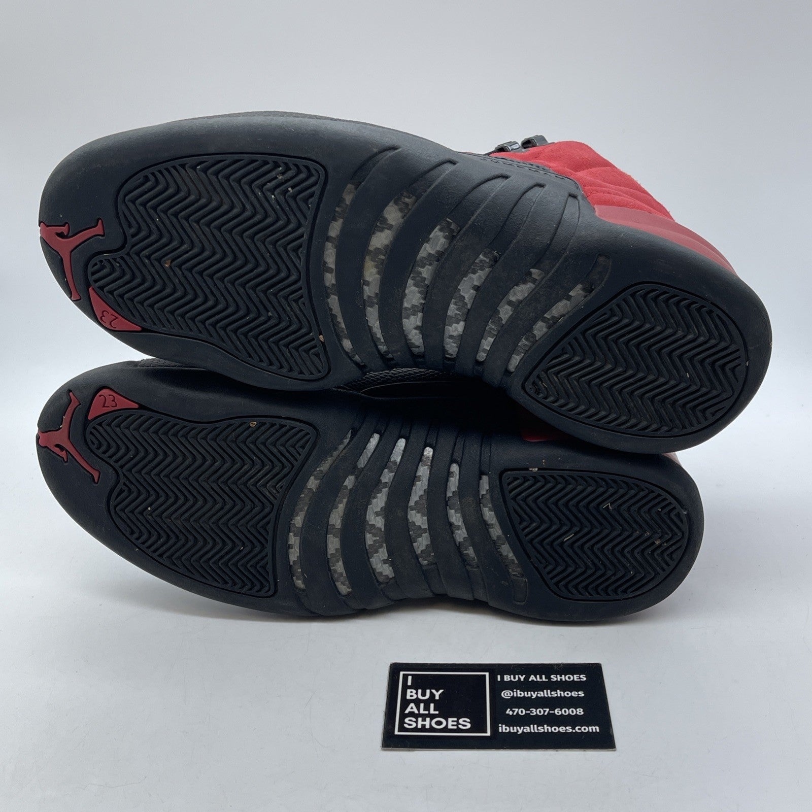 Size 9 - Jordan 12 Retro Reverse Flu Game 2020 Red Black Suede (CT8013-602)