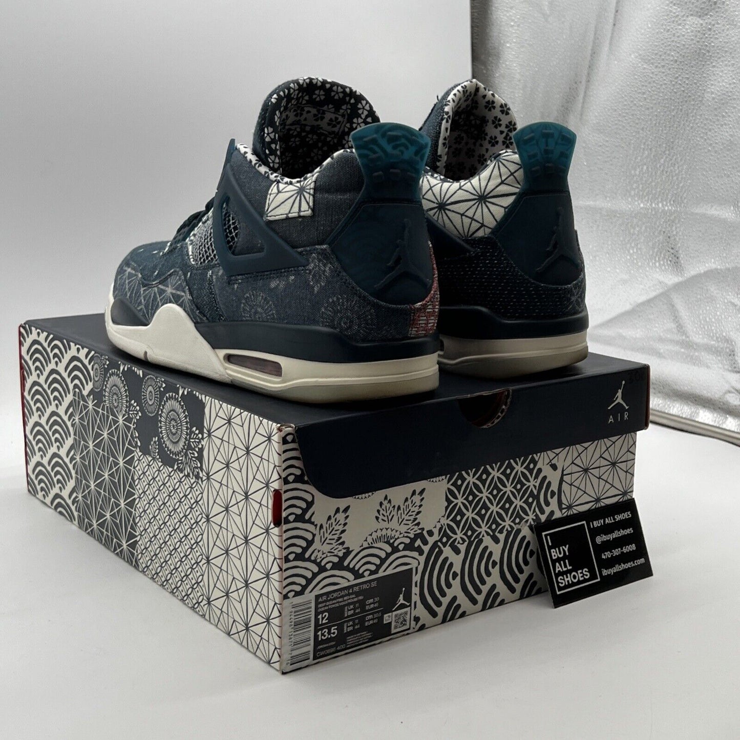 Size 12 - Air Jordan 4 Retro SE Sashiko (CW0898-400)