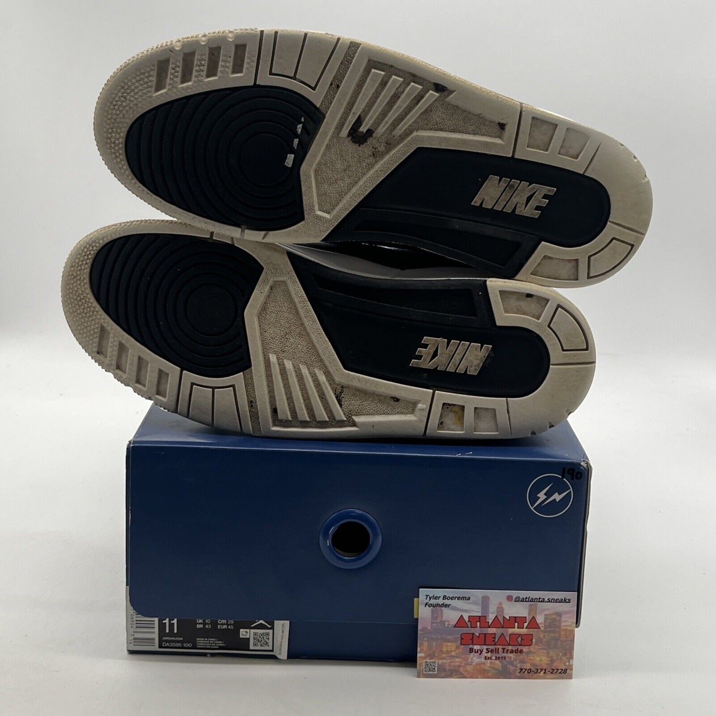 Size 11 - Air Jordan 3 Retro SP x Fragment Design Mid White (DA3595-100)