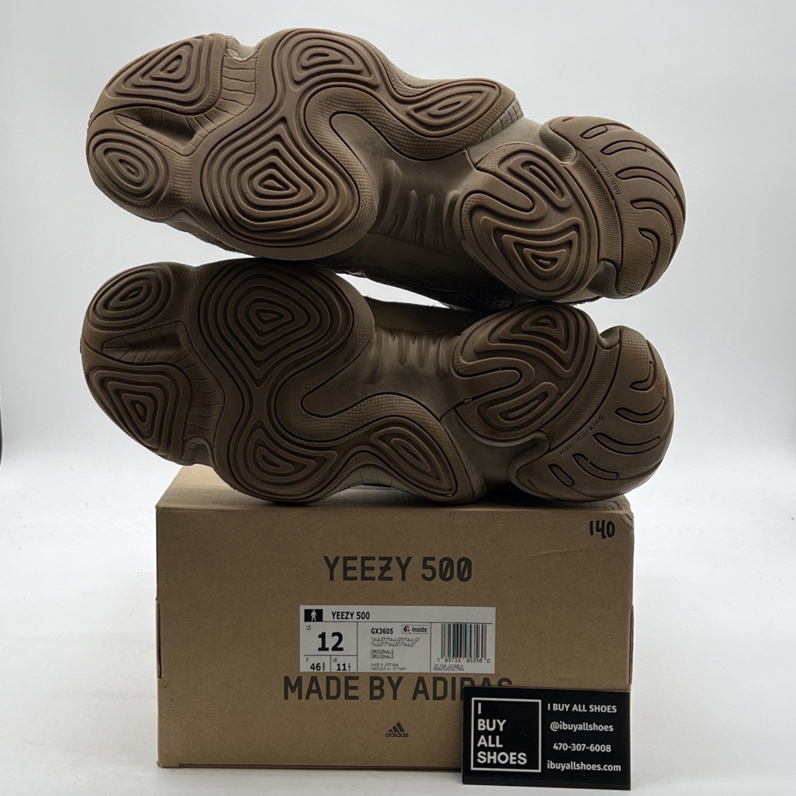 Size 12 - adidas Yeezy 500 Taupe Light (GX3605)