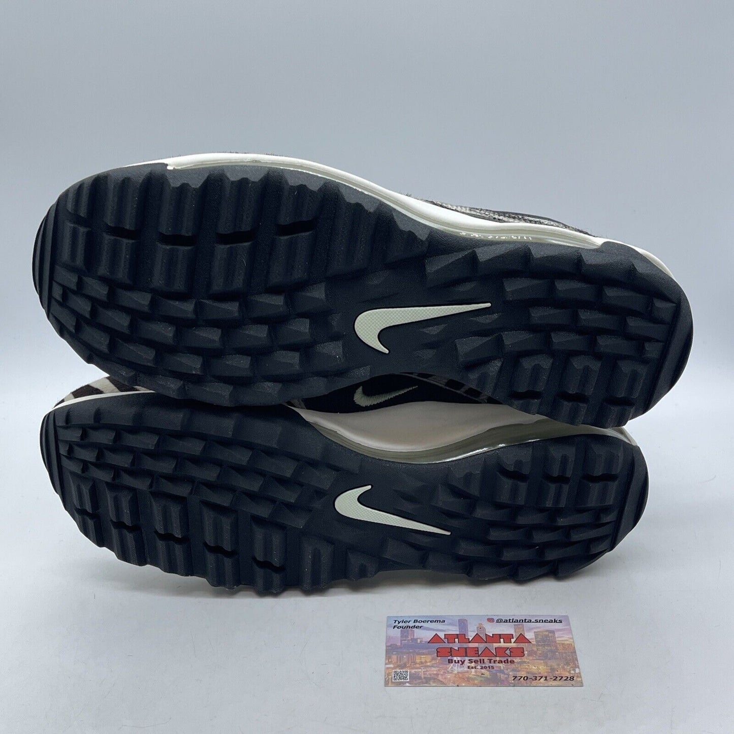 Size 11 - Nike Air Max 97 Golf NRG Zebra Black White Suede Leather (DH1313-001)