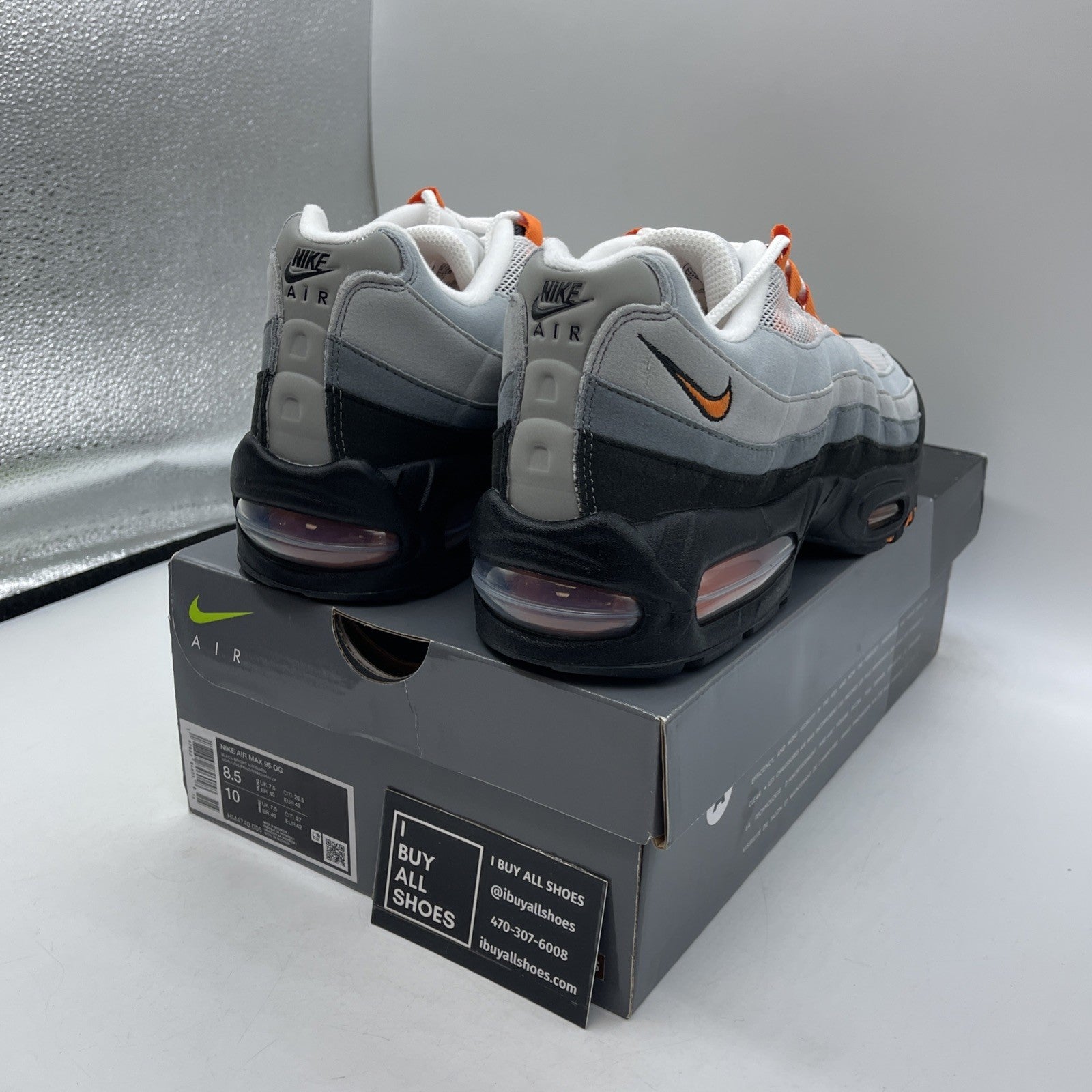 Size 8.5 - Nike Air Max 95 OG Big Bubble Bright Mandarin Orange 2.0 HM4740-101