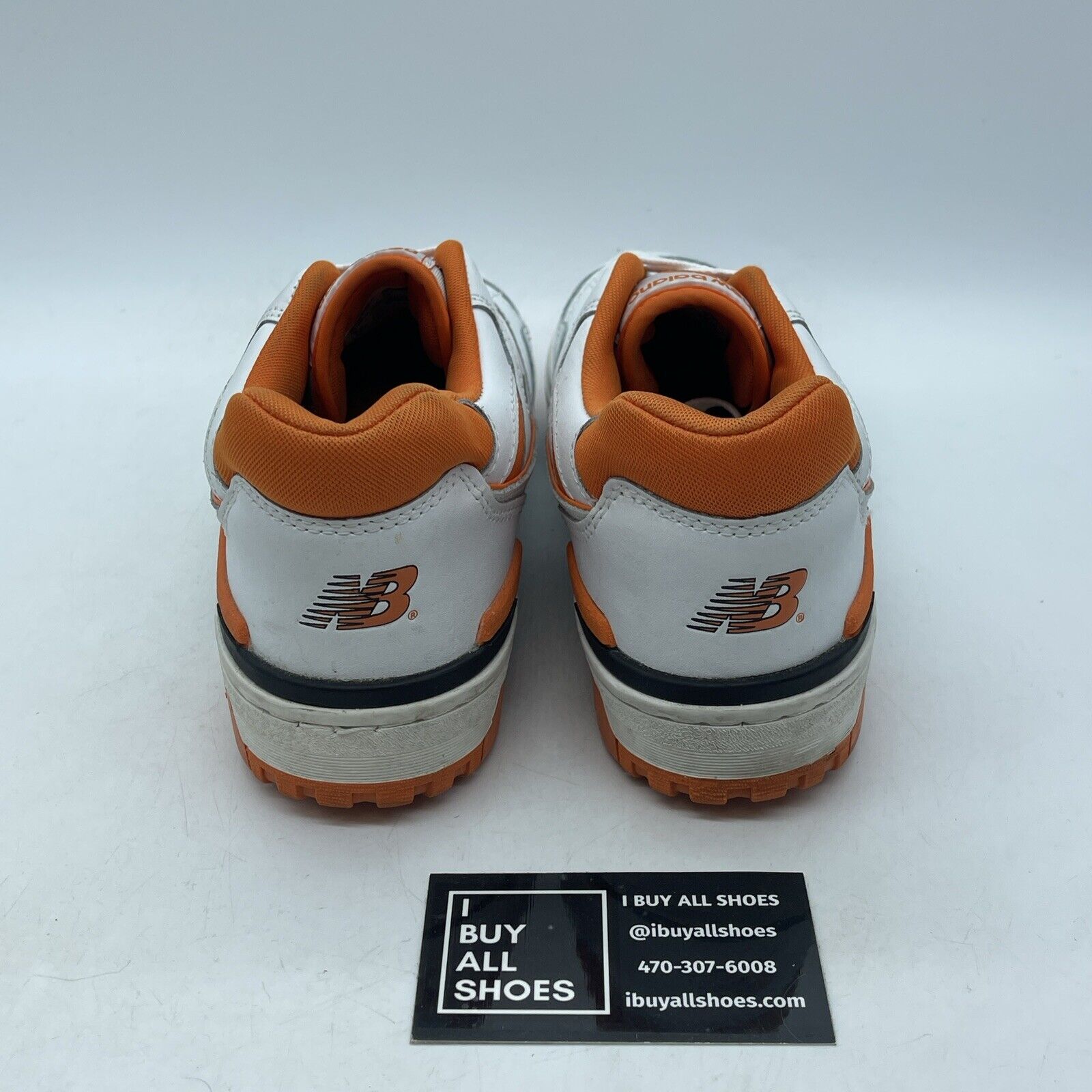 Size 8 - New Balance 550 Varsity Orange White Black Leather (BB550HG1)