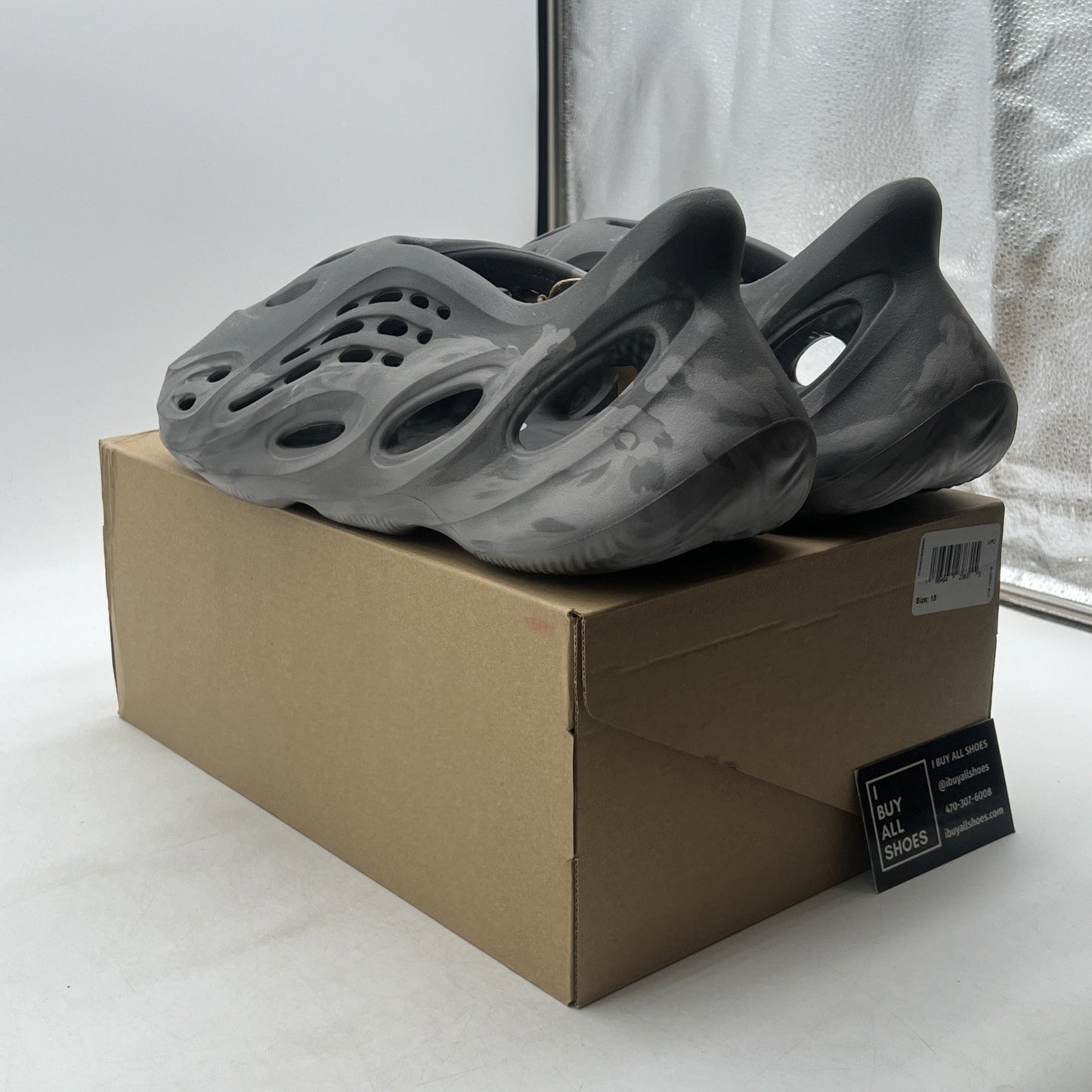 Size 15 - Adidas Yeezy Foam Runner MX Granite Grey (IE4931)