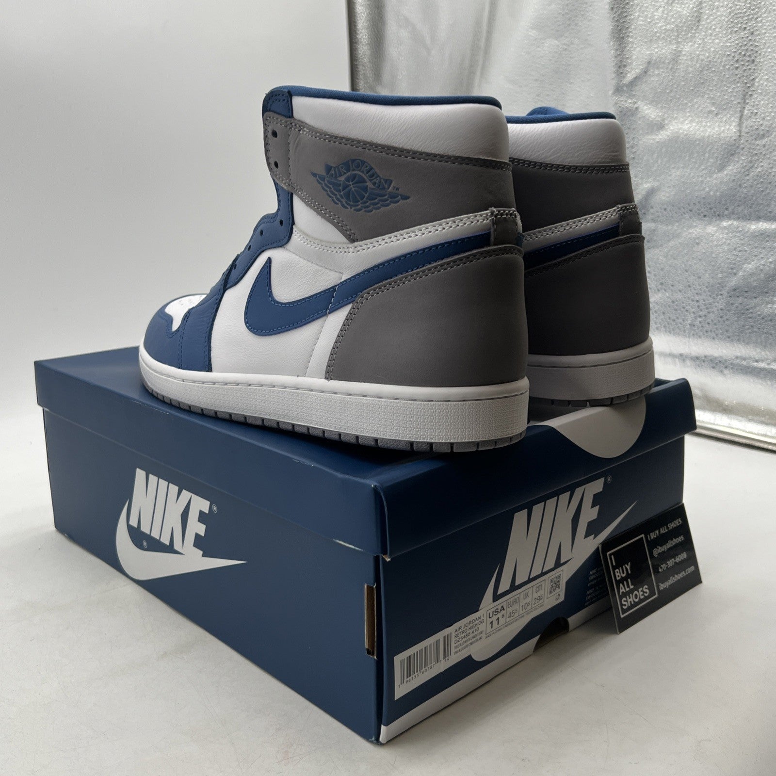 Size 11.5 - Air Jordan 1 Retro OG High True Blue (DZ5485-410)