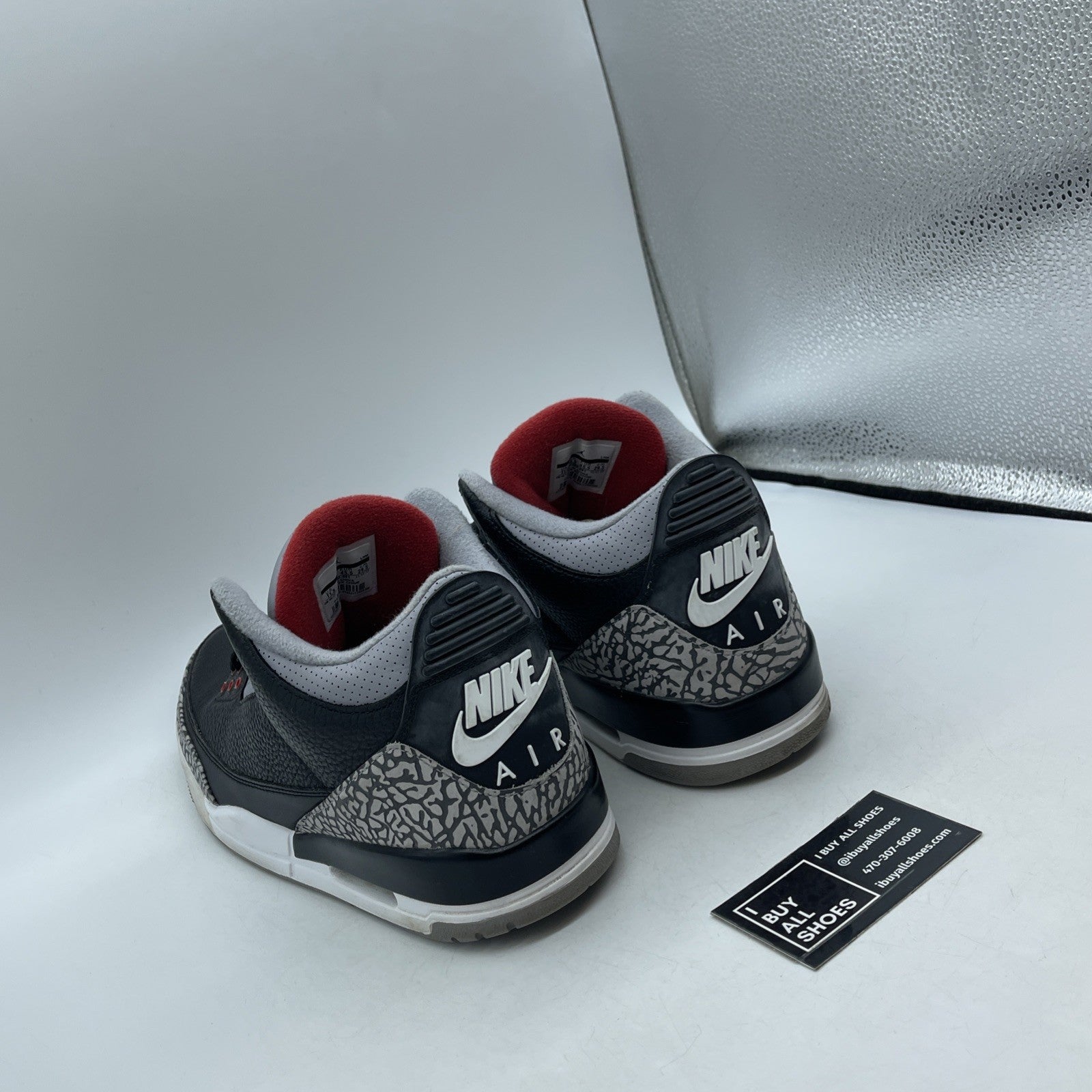 Size 11.5 - Air Jordan 3 Retro OG Mid Black Cement (854262-001)