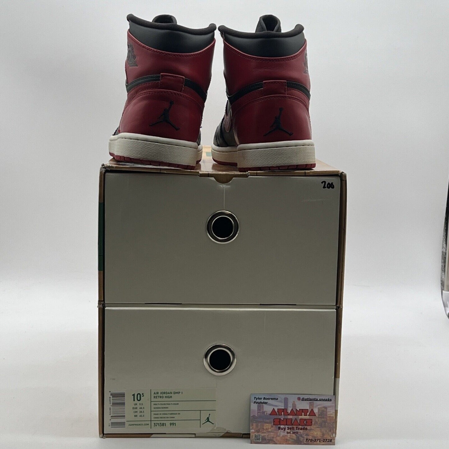 Size 10.5 - Air Jordan 1 Retro DMP High Chicago Bulls (332550-061)