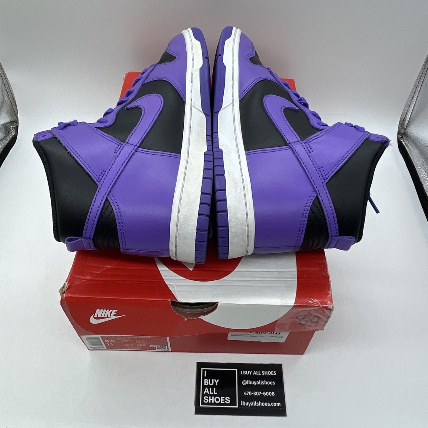 Size 9.5 - Nike Dunk High Psychic Purple Black (DV0829-500)
