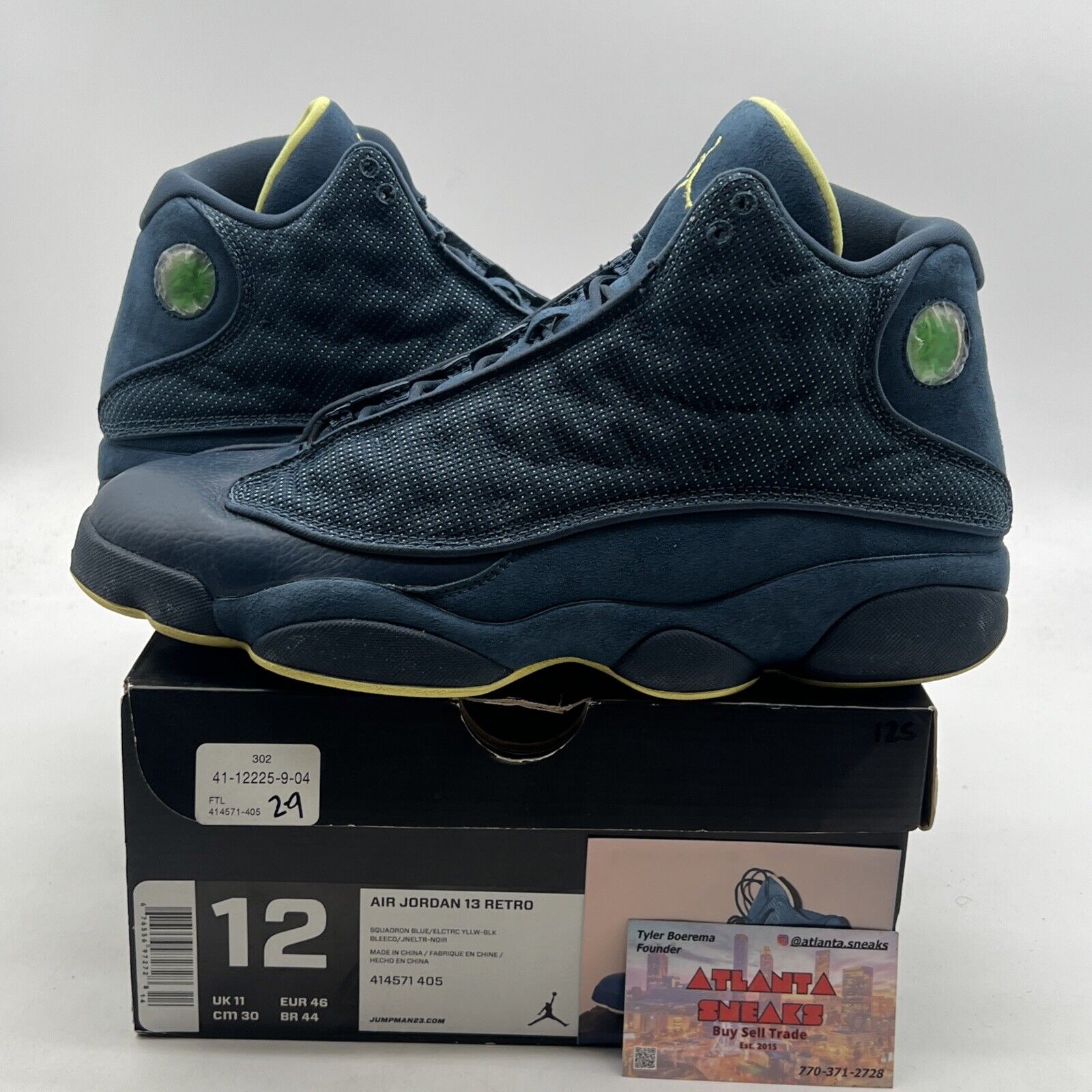 Size 12 - Air Jordan 13 Retro Squadron Blue (414571-405)