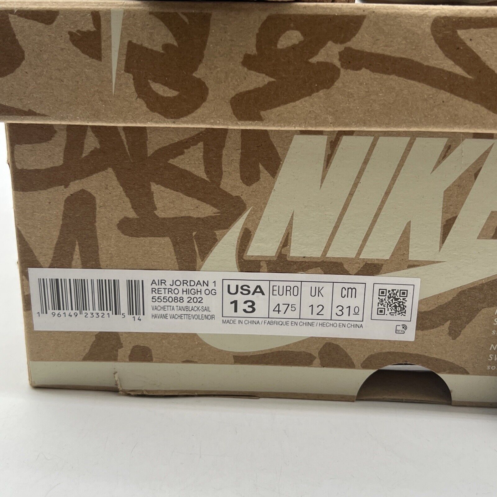 Size 13 - Air Jordan 1 Retro High OG Heirloom 2022 (555088-202)