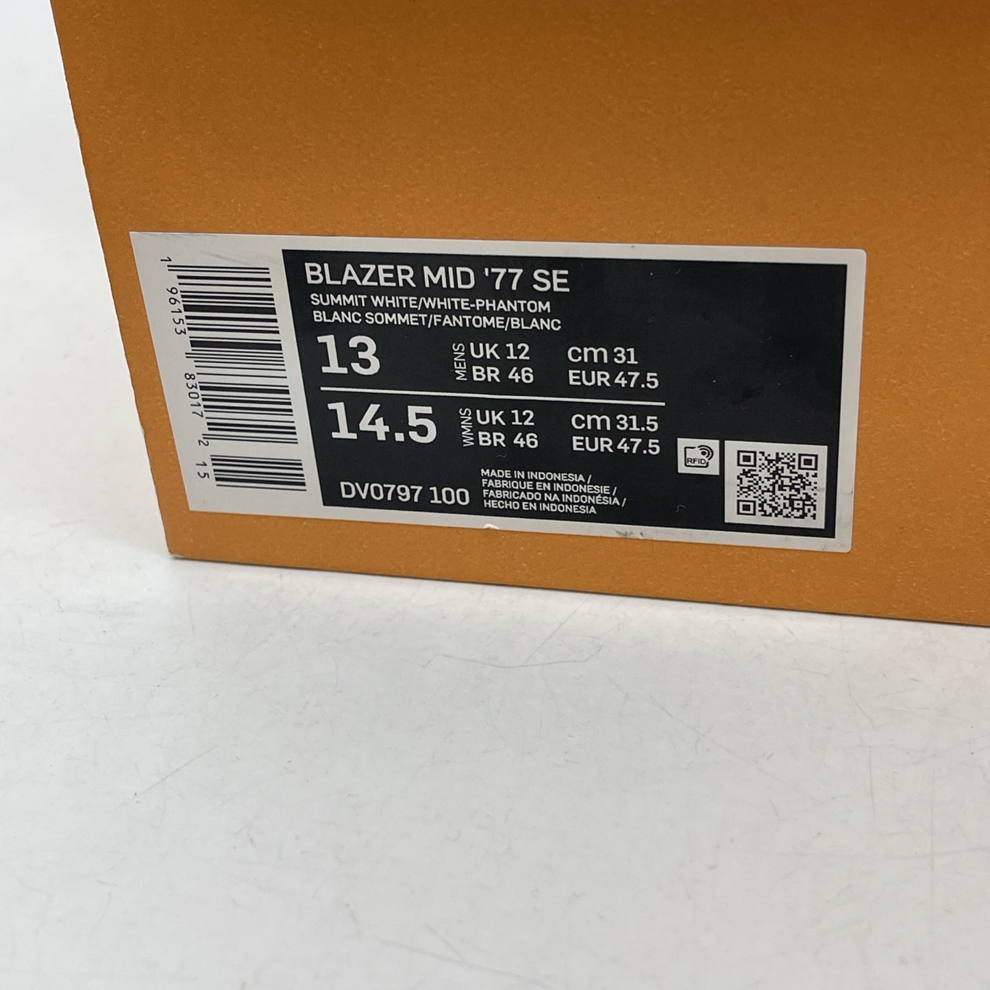 Size 13 - Nike Blazer '77 EMB Mid All-Star - Salt Flats (DV0797-100)