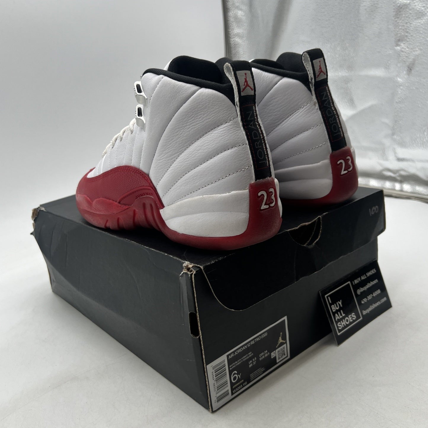 Size 6Y - Air Jordan 12 Retro 2023 Mid Cherry (153265-116)