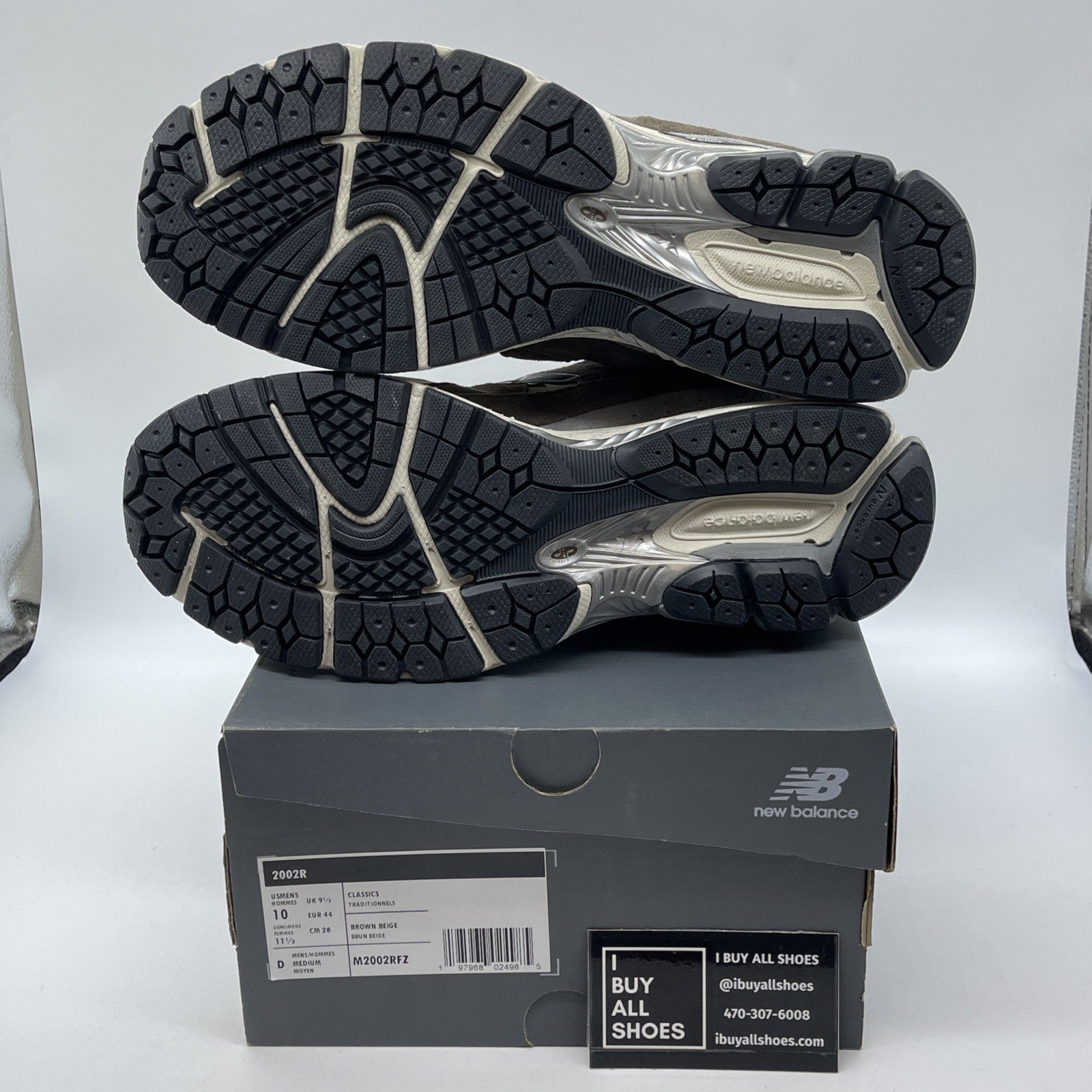 Size 10 - New Balance 2002R Emerging Brown Pack Grey Suede Leather  (M2002RFZ)
