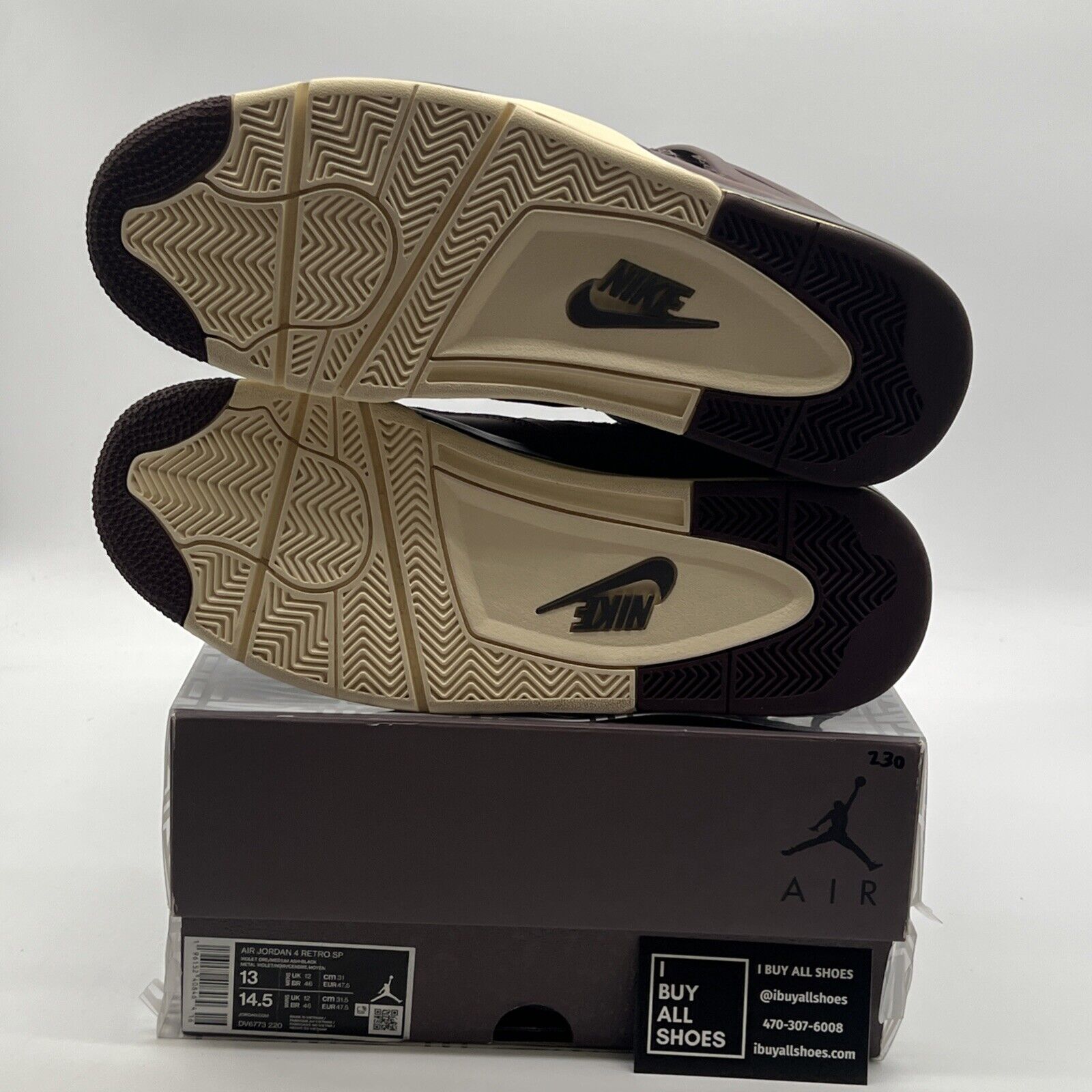 Size 13 - Air Jordan 4 Retro x A Ma Maniere Mid Violet Ore (DV6773-220)