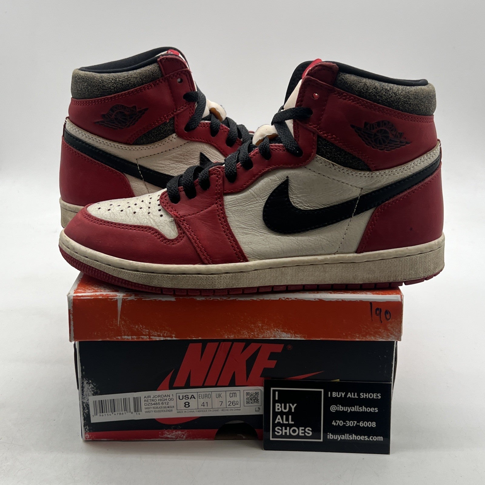 Size 8 - Air Jordan 1 Retro High OG Chicago Reimagined Lost & Found (DZ5485-612)