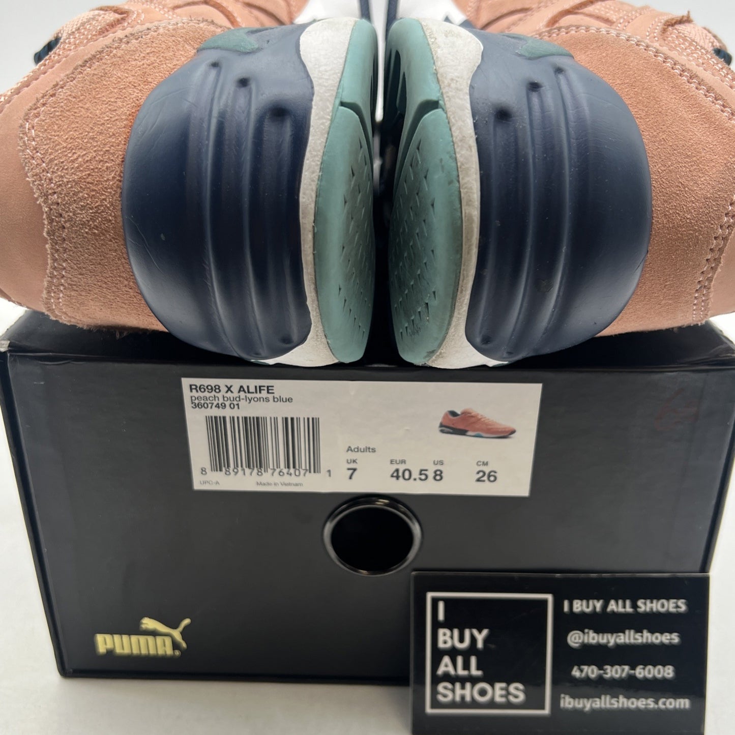 Size 8 - PUMA Alife x R698 Peach Bud (360749-01)