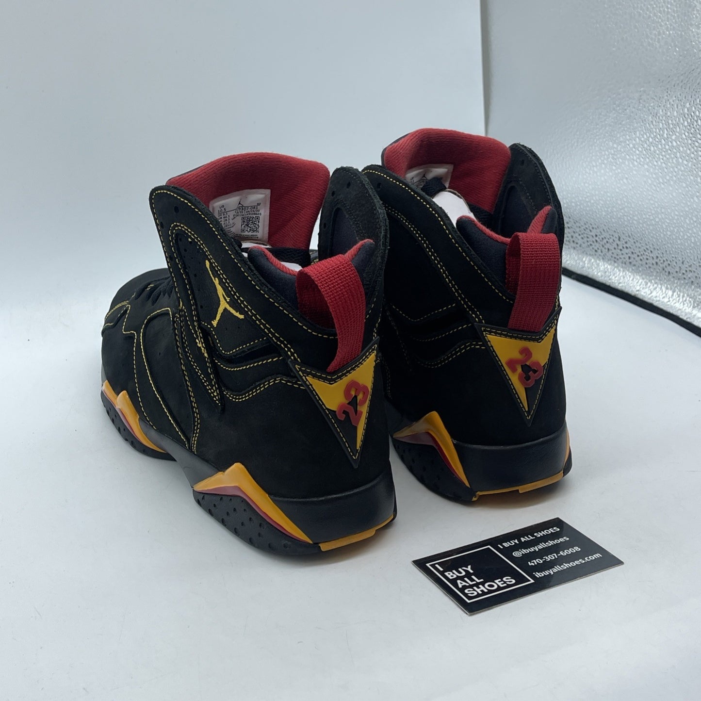 Size 10.5 - Air Jordan 7 Retro Citrus Black Red Yellow Suede (CU9307-081)