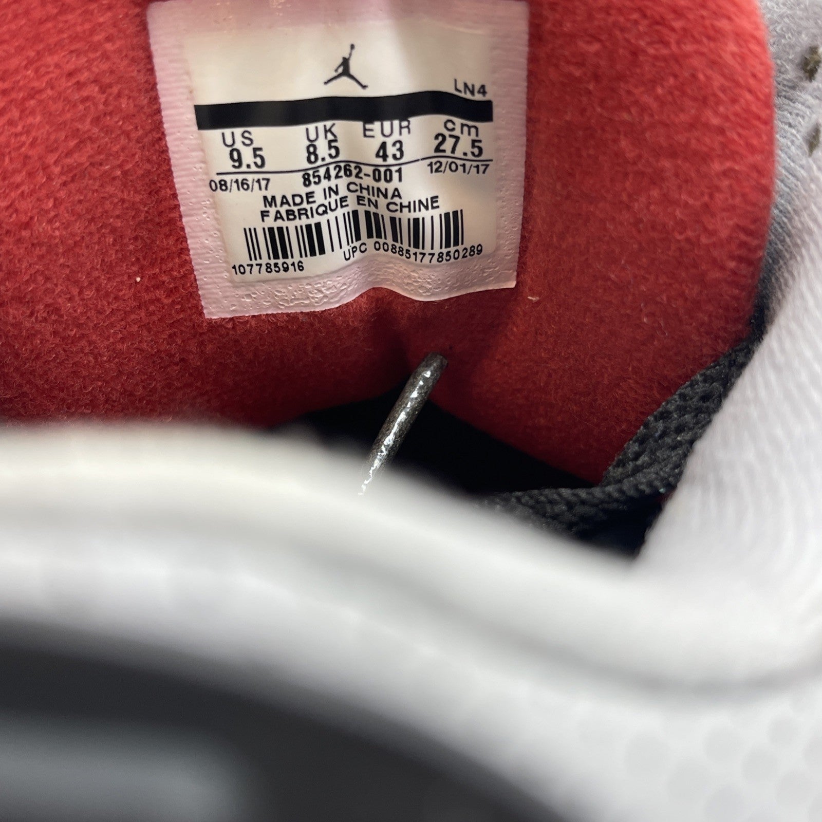 Size 9.5 - Jordan 3 Retro OG Mid Black Cement Suede Leather (854262-001)