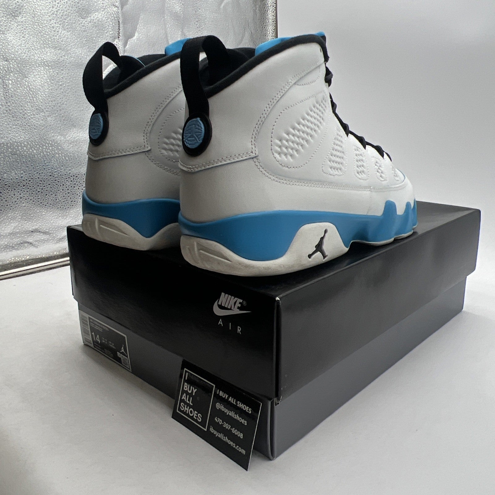 Size 14 - Air Jordan 9 Retro 2024 Powder Blue (FQ8992-101)