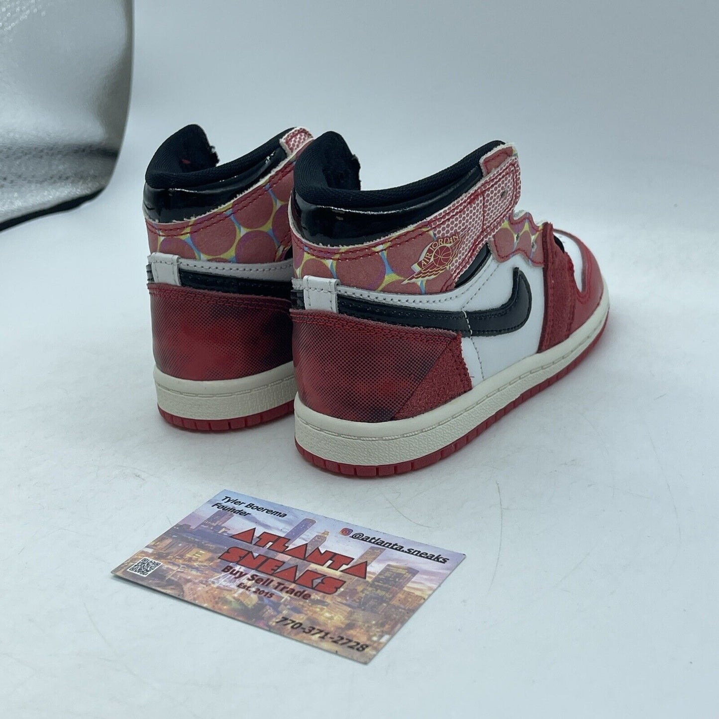 Toddler's Size 7.5C - Jordan 1 Retro High "Across The Spiderverse" (DV1750-601)