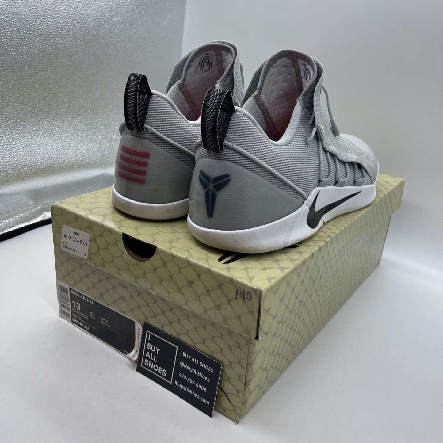 Size 13 - Nike Kobe A.D. NXT Wolf Grey (882049-002)
