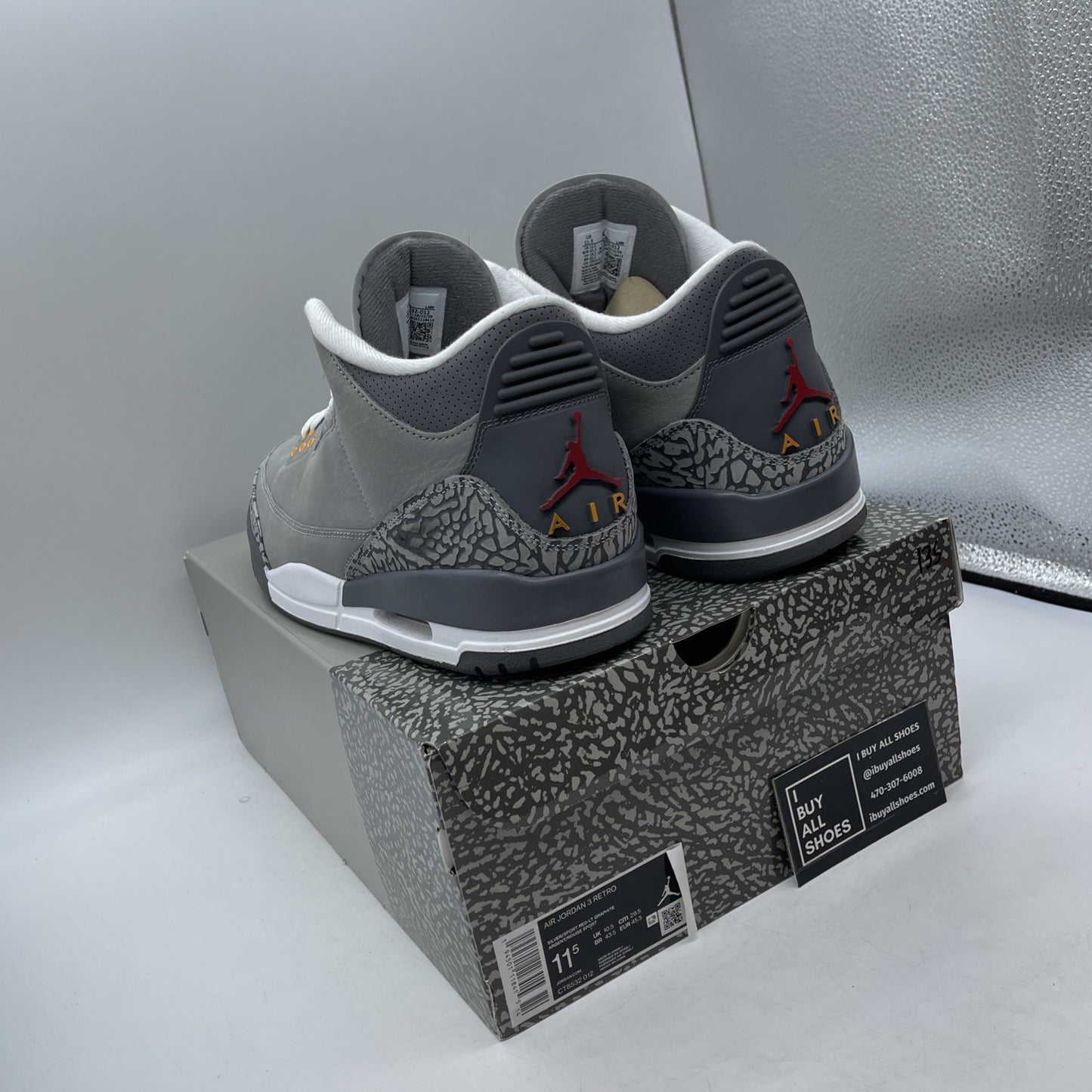 Size 11.5 - Air Jordan 3 Retro Mid Cool Grey (CT8532-012)