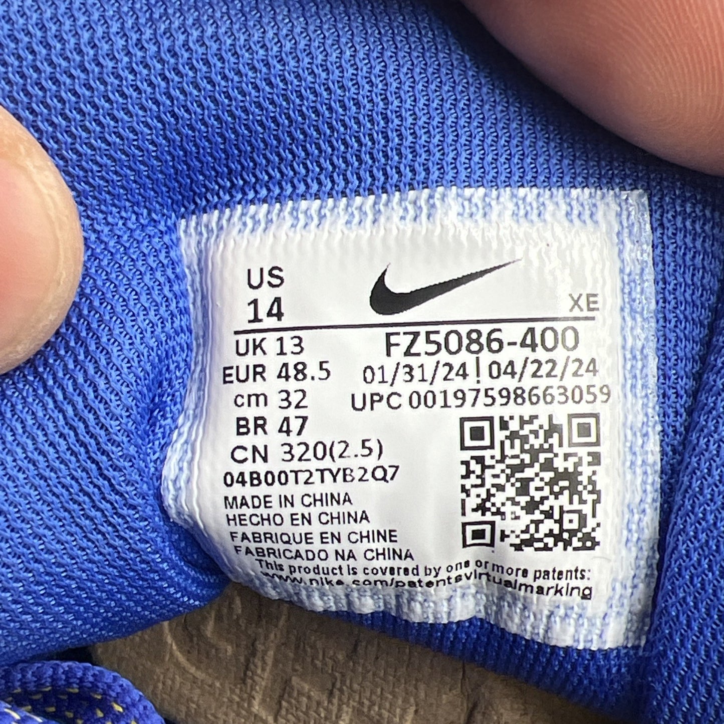 Size 14 - Nike Air Zoom Pegasus 41 Los Angeles Rams Unisex (FZ5086-400)