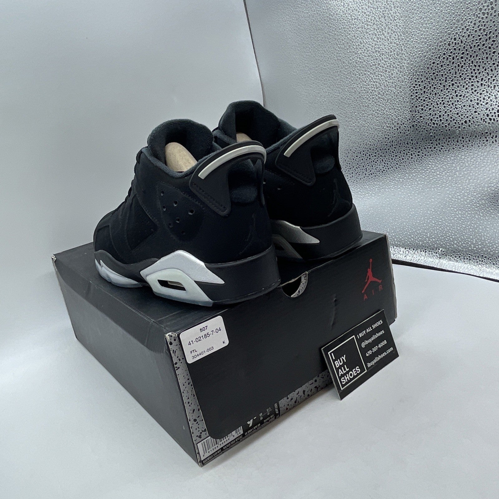 Size 9.5 - Air Jordan 6 Retro Low Chrome (304401-003)