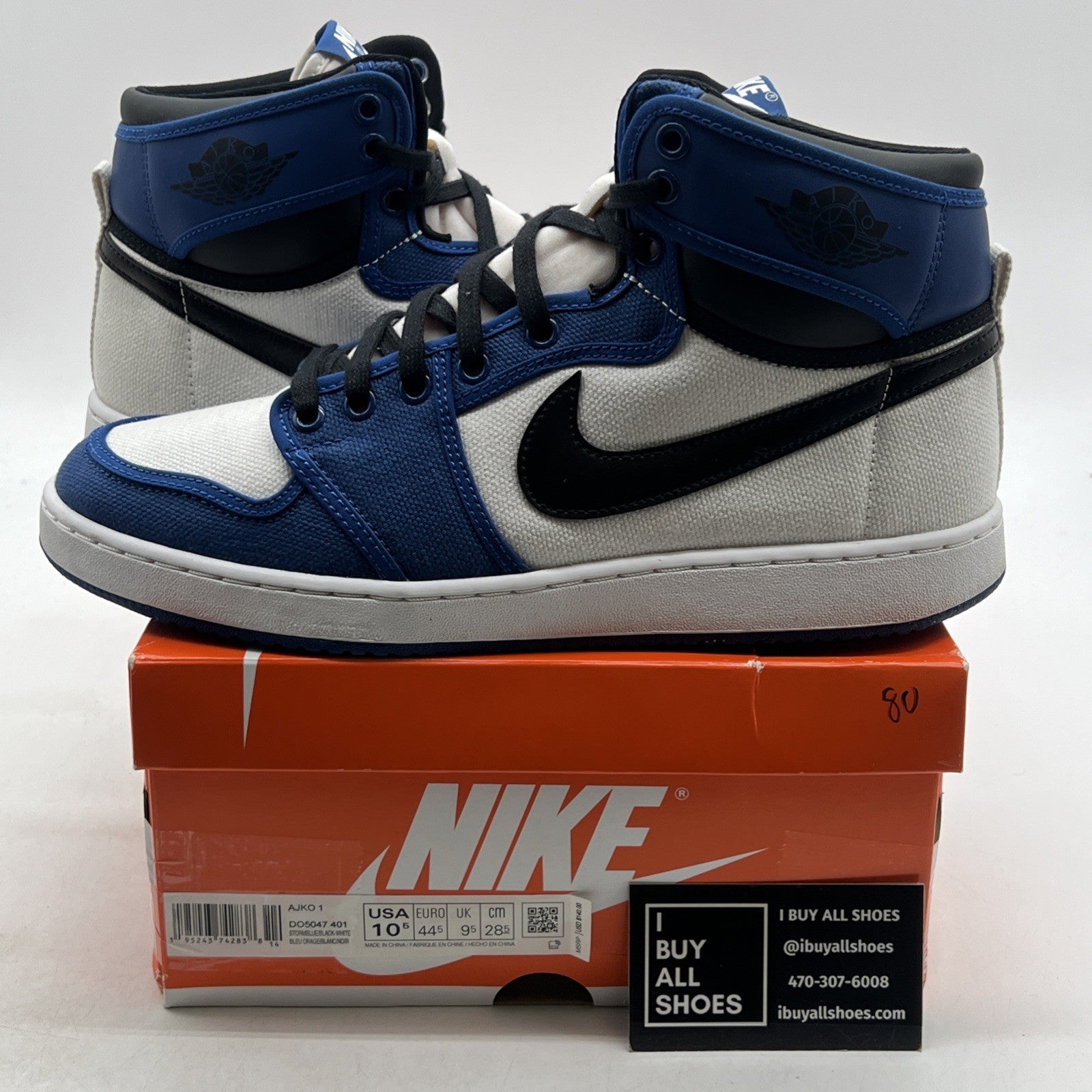 Size 10.5 - Air Jordan 1 KO Storm Blue (DO5047-401)