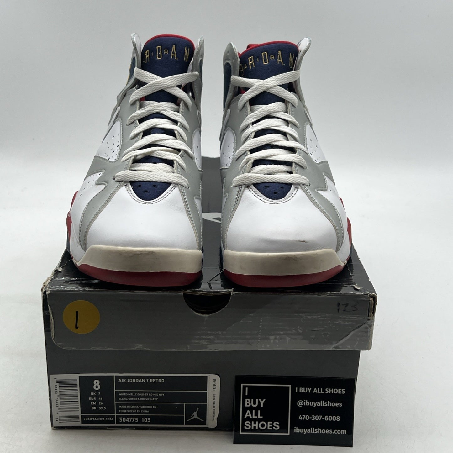 Size 8 - Air Jordan 7 Retro For The Love Of The Game (304775-103)