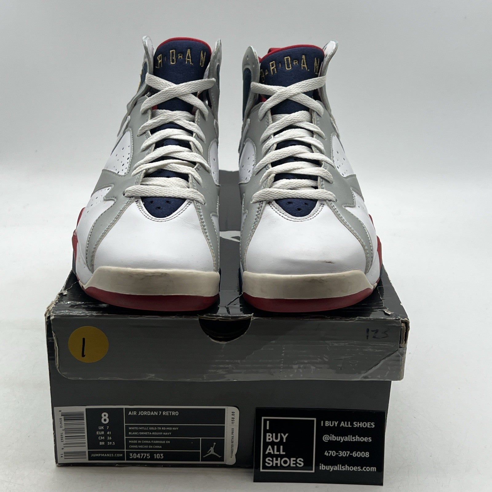 Size 8 - Air Jordan 7 Retro For The Love Of The Game (304775-103)