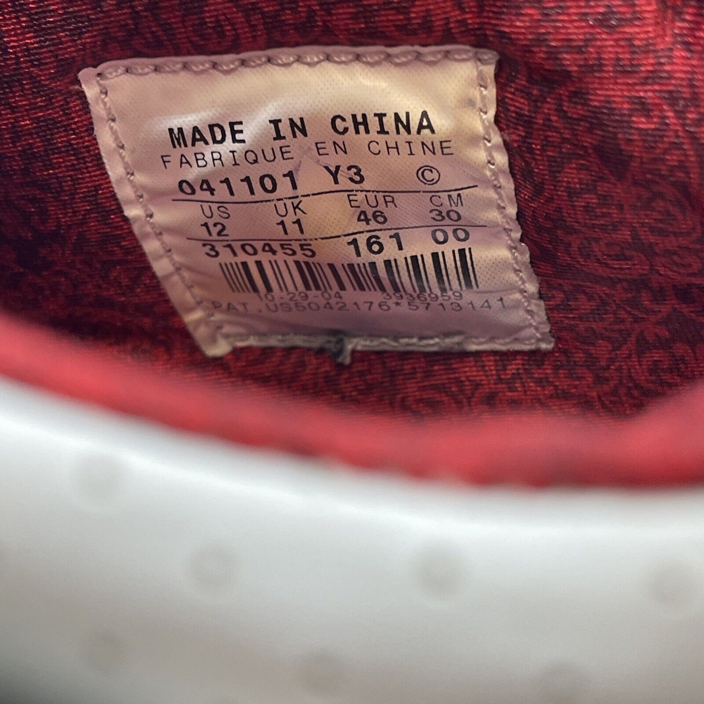 Size 12 - Air Jordan 20 OG B-Grade White Varsity Red White Leather (311831-161)