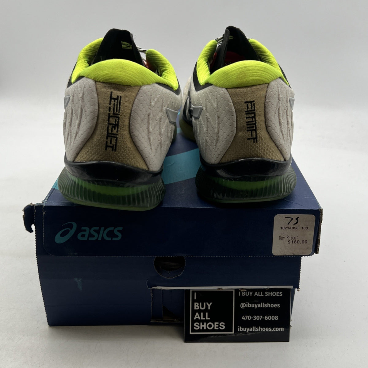 Size 11 - Asics Gel Quantum Infinity White Black Running Sneakers (1021A056-100)