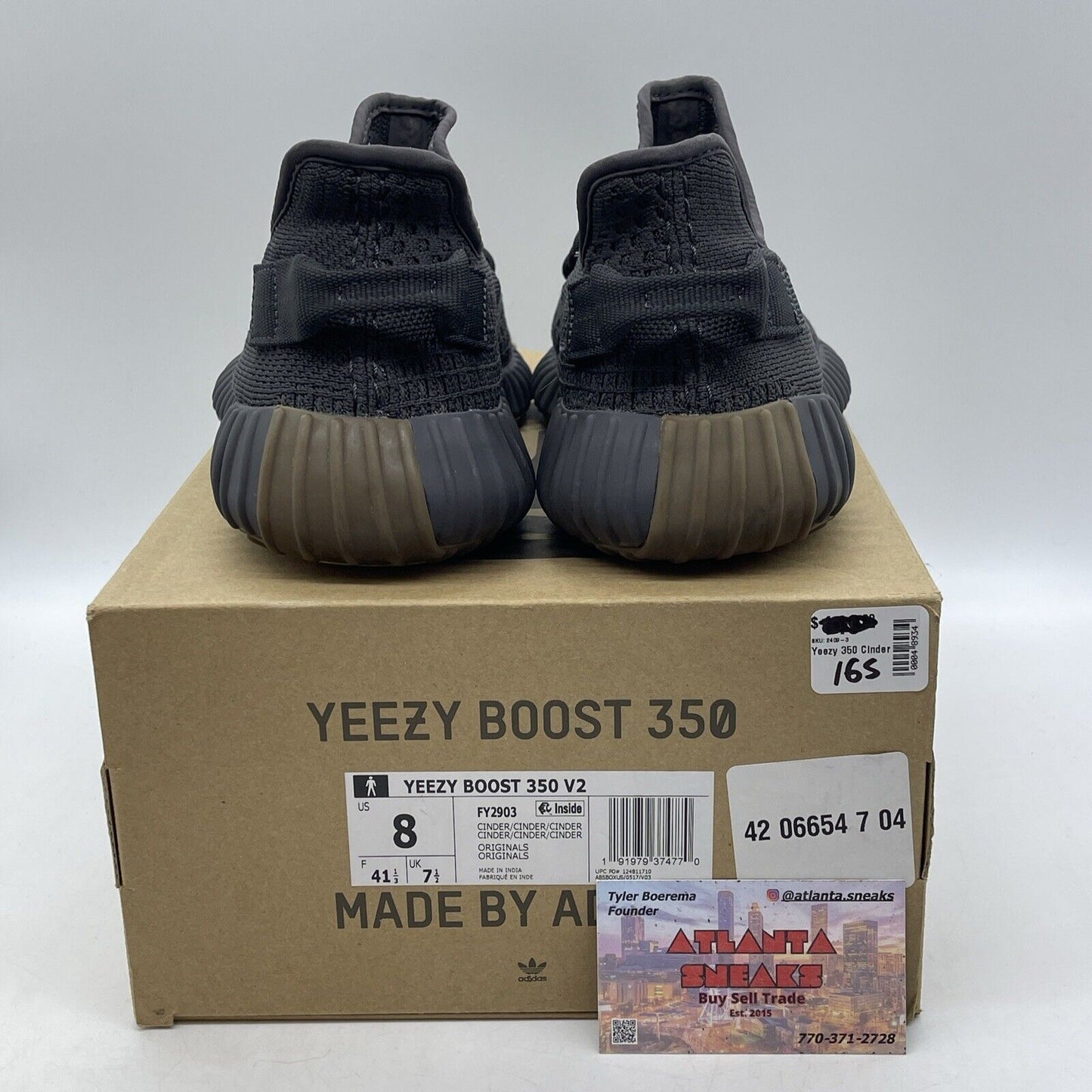 Size 8 - adidas Yeezy Boost 350 V2 Low Cinder Non-Reflective Suede (FY2903)