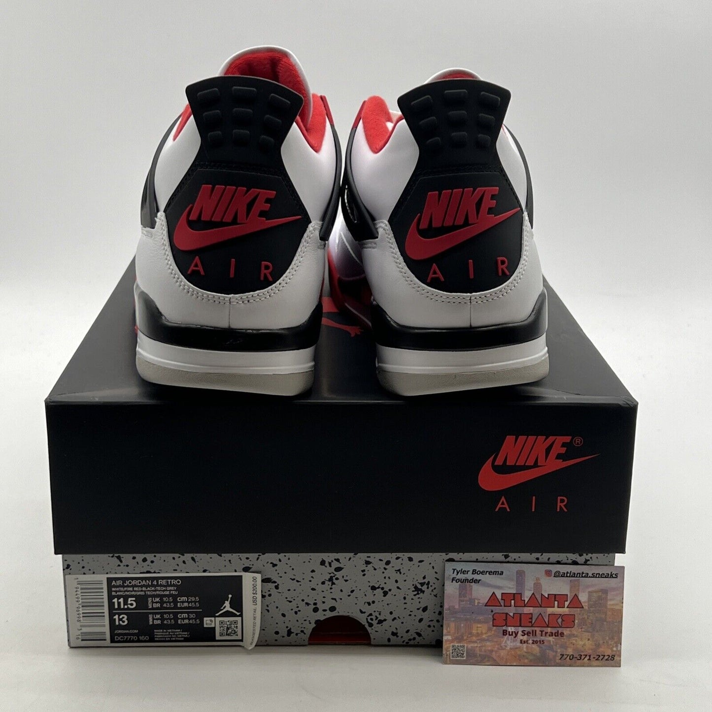 Size 11.5 - Air Jordan 4 Retro OG Mid Fire Red (DC7770-160)