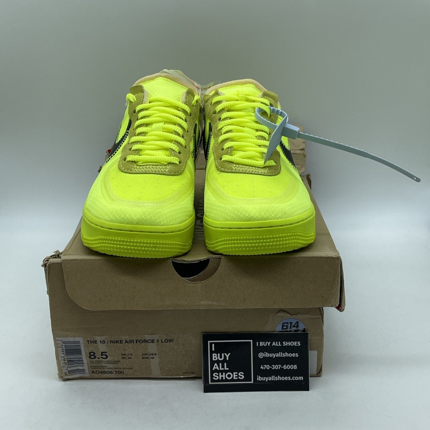 Size 8.5 - Nike Off-White x Air Force 1 Low Volt (AO4606-700)