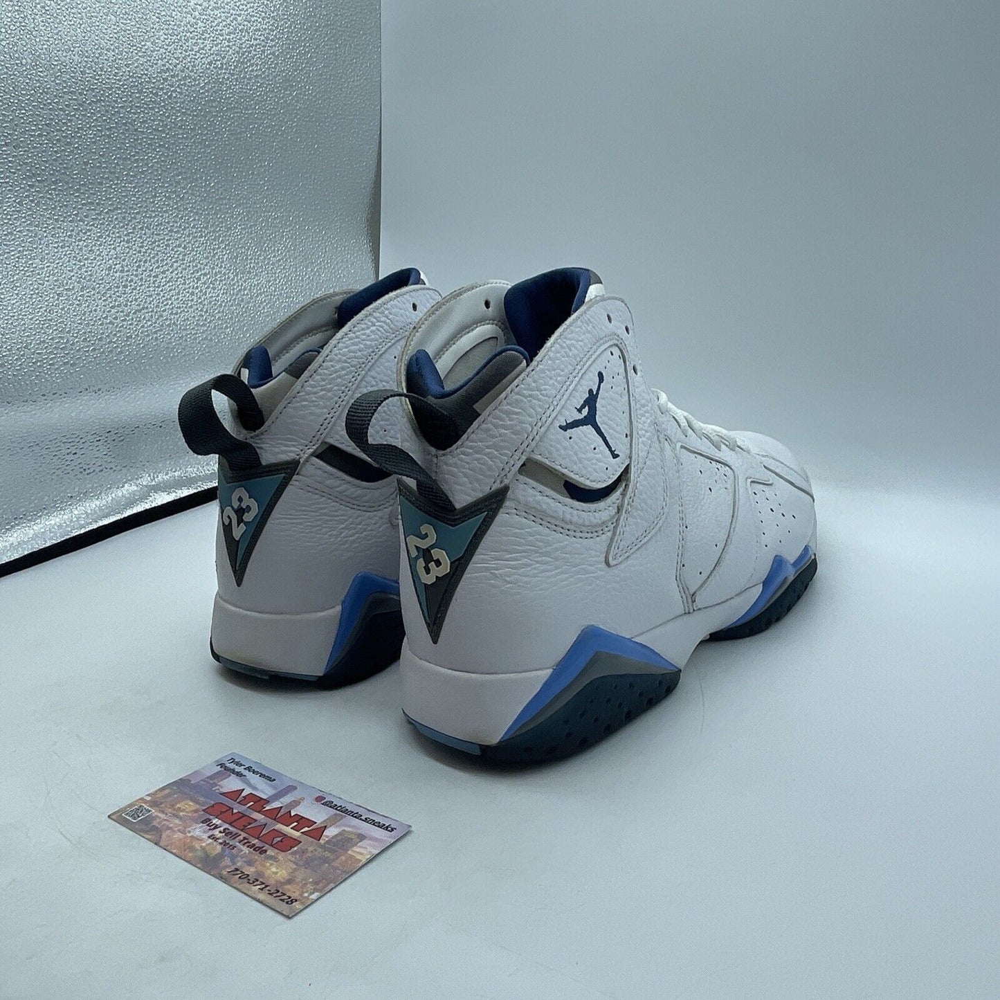 Size 10.5 - Air Jordan 7 Retro 2015 French Blue White Leather (304775-107)