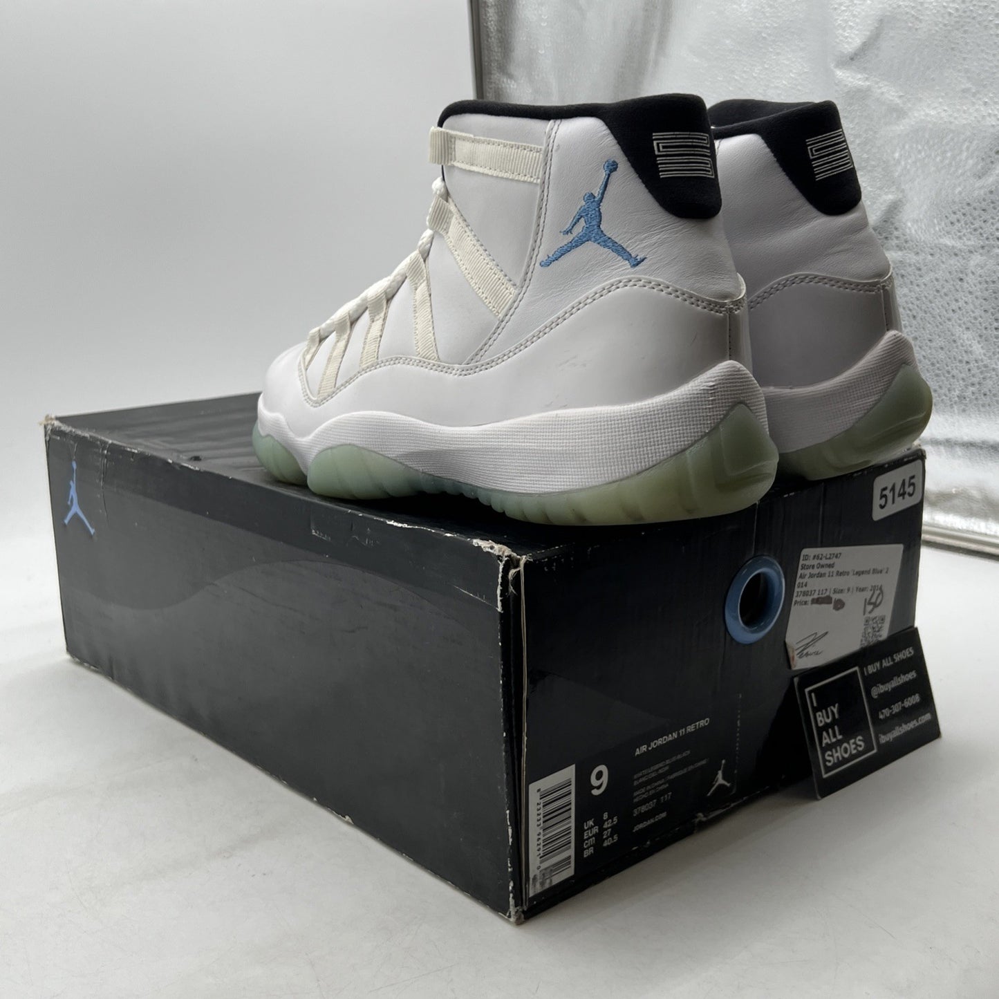 Size 9 - Air Jordan 11 Retro High Legend Blue (378037-117)