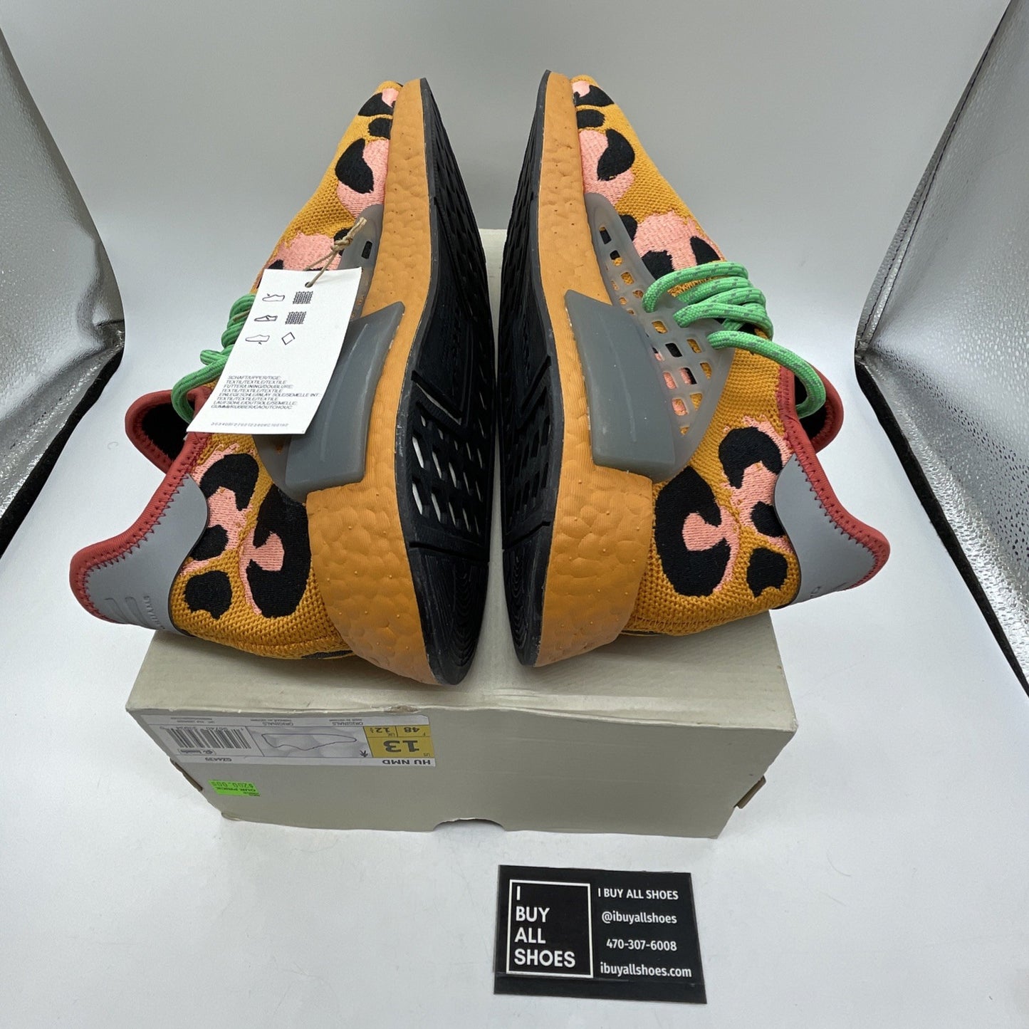Size 13 - Adidas Pharrell x NMD Human Race Animal Print (GZ4439)