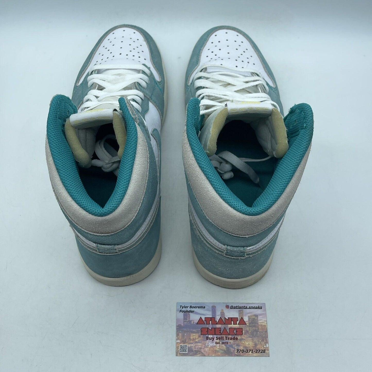 Size 12.5 - Jordan 1 Retro OG High Turbo Green White Suede (555088-311)