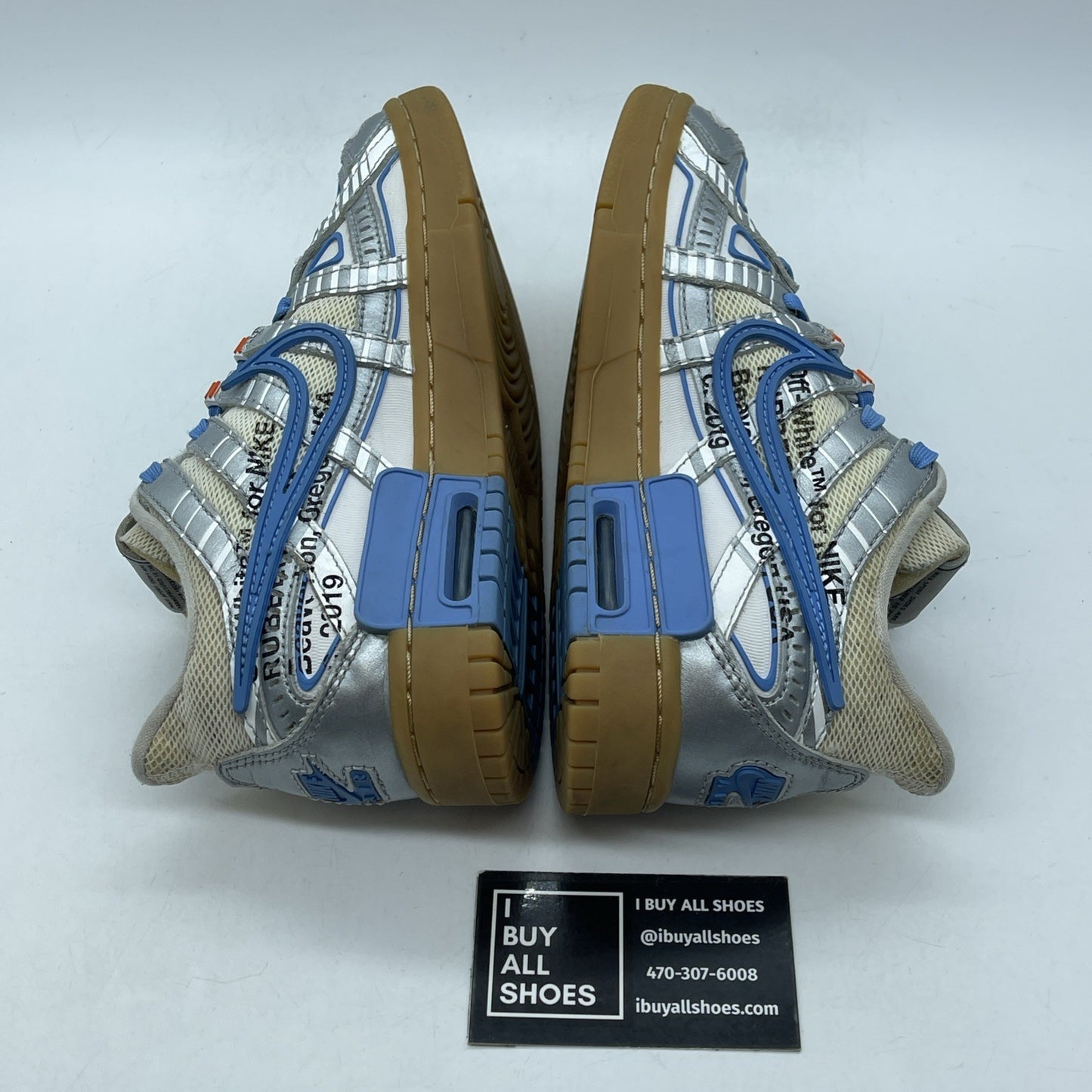Size 4.5 - Nike Off-White x Air Rubber Dunk University Blue (CU6015-100)
